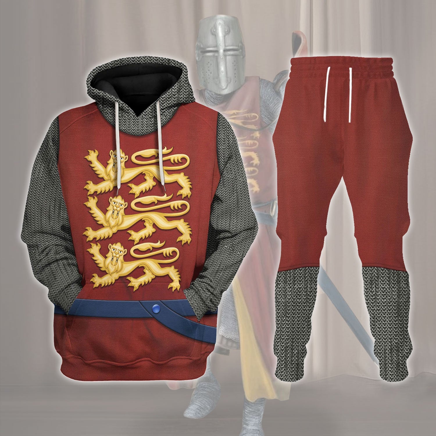 Gearhomie English Knight Costume track suit 