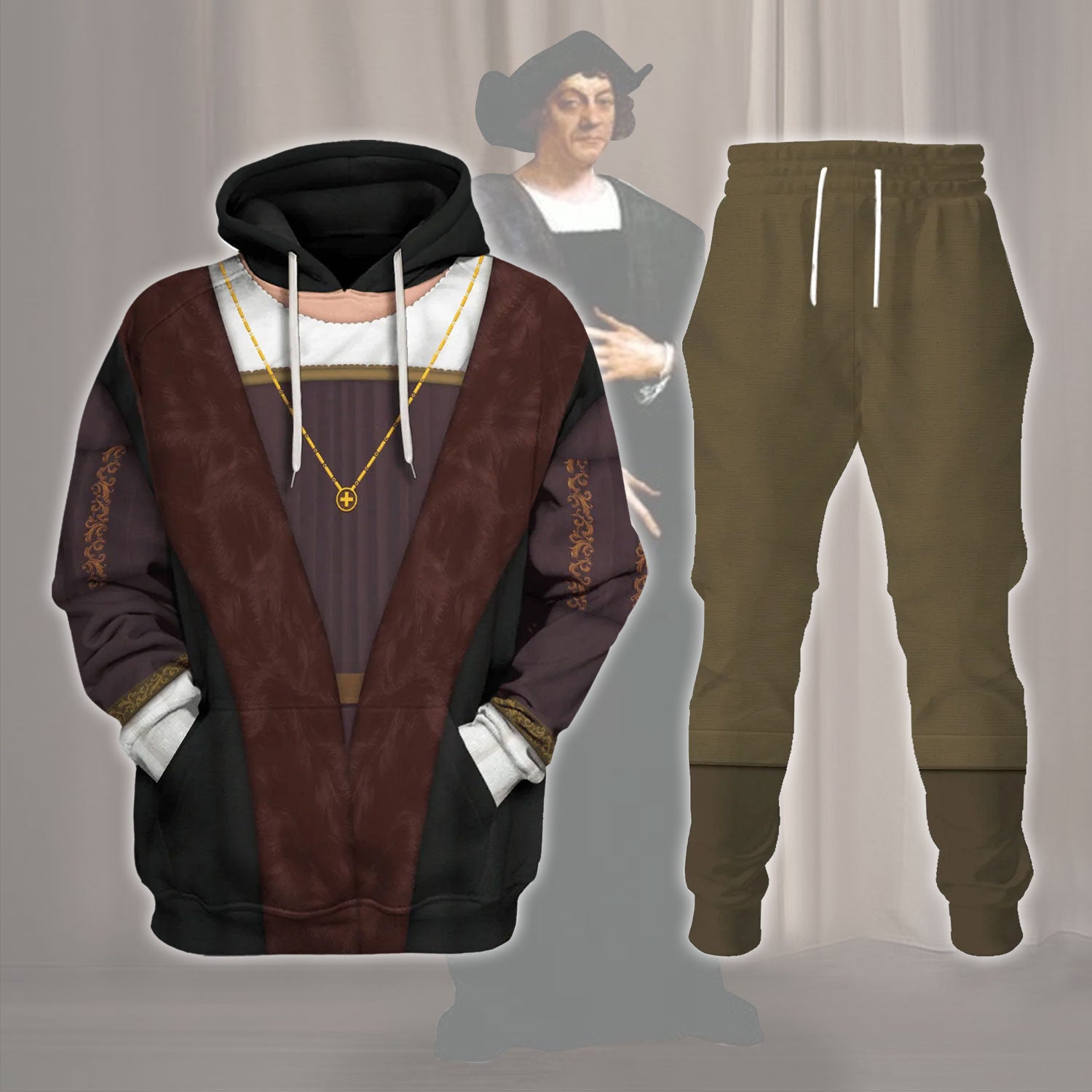 Gearhomie Explorer Christopher Columbus Costume track suit 