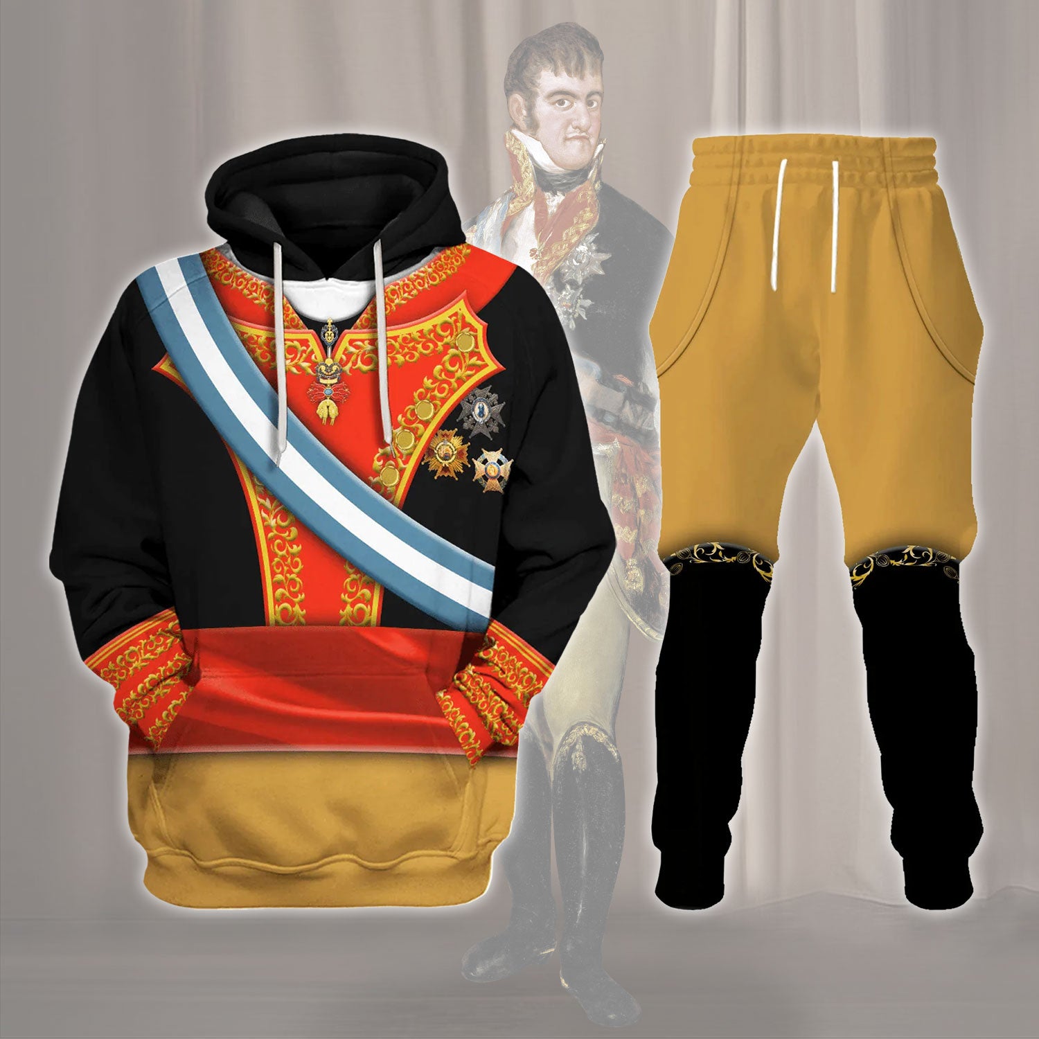 Gearhomie Ferdinand VII Of Spain Costume track suit 