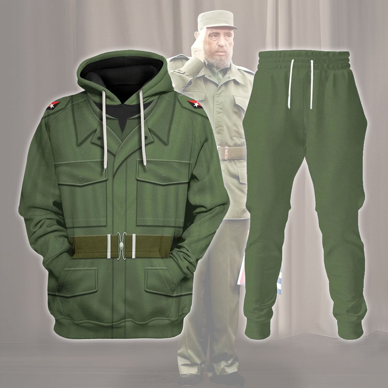 Gearhomie Fidel Castro Costume track suit 