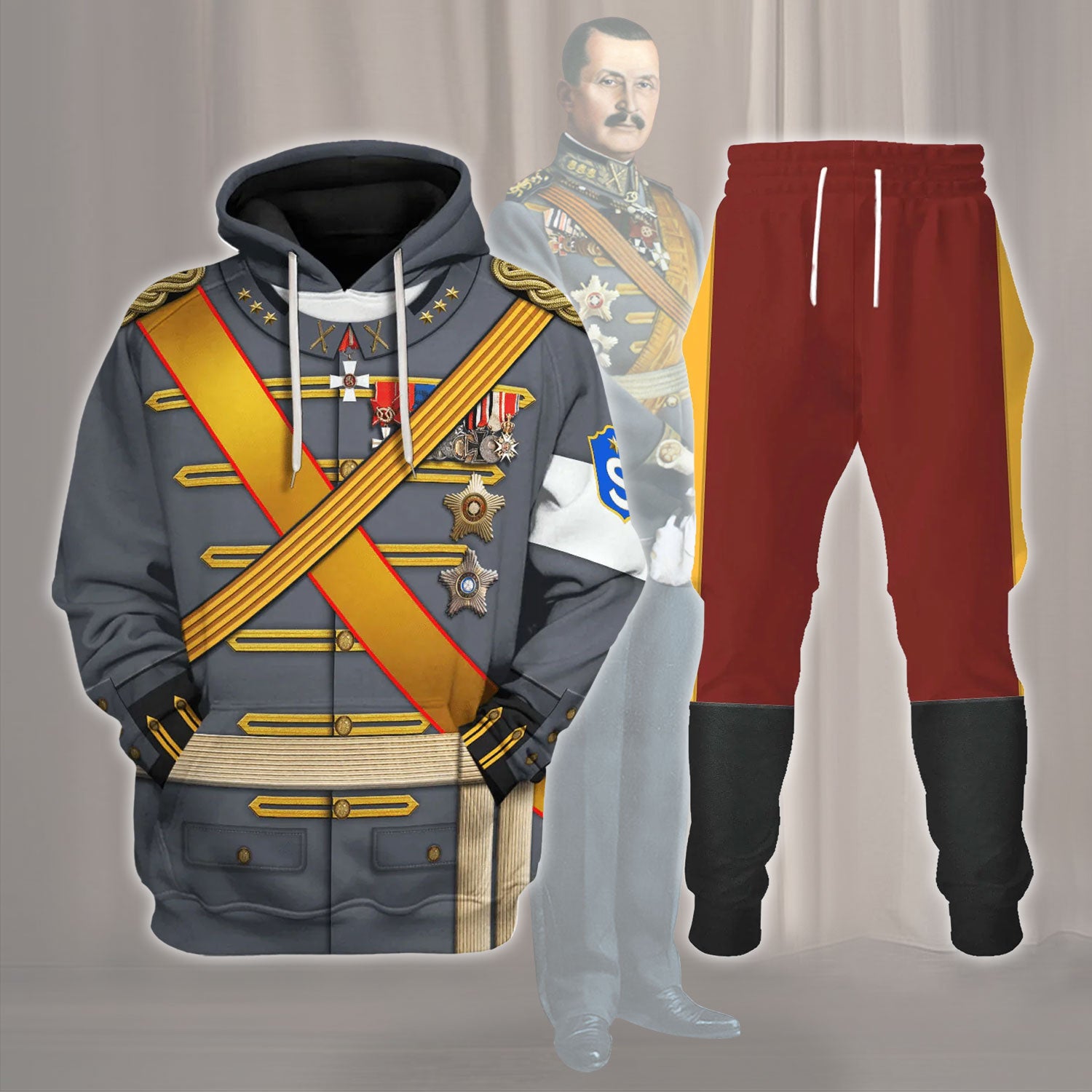 Gearhomie Finnish Military Leader Carl Gustaf Emil Mannerheim Costume track suit