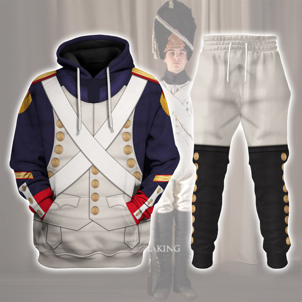 Gearhomie French Grenadier-Imperial Guard Infantry (1806-1815) Uniform All Over Print track suit 