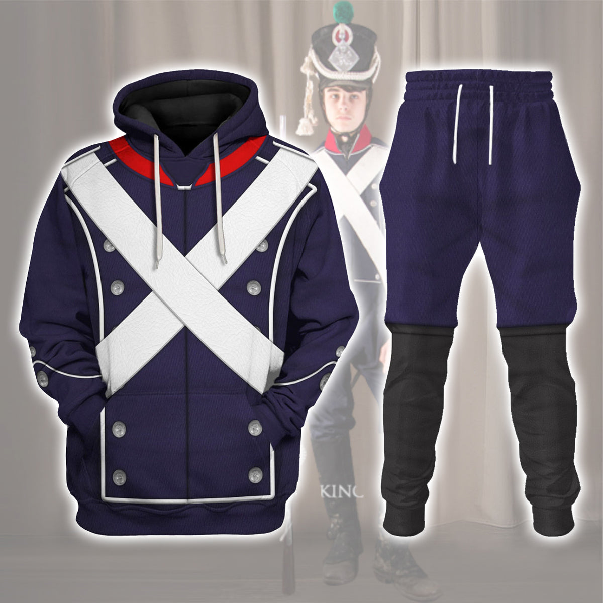 Gearhomie French Light Infantry-1812-1815 Uniform All Over Print track suit 