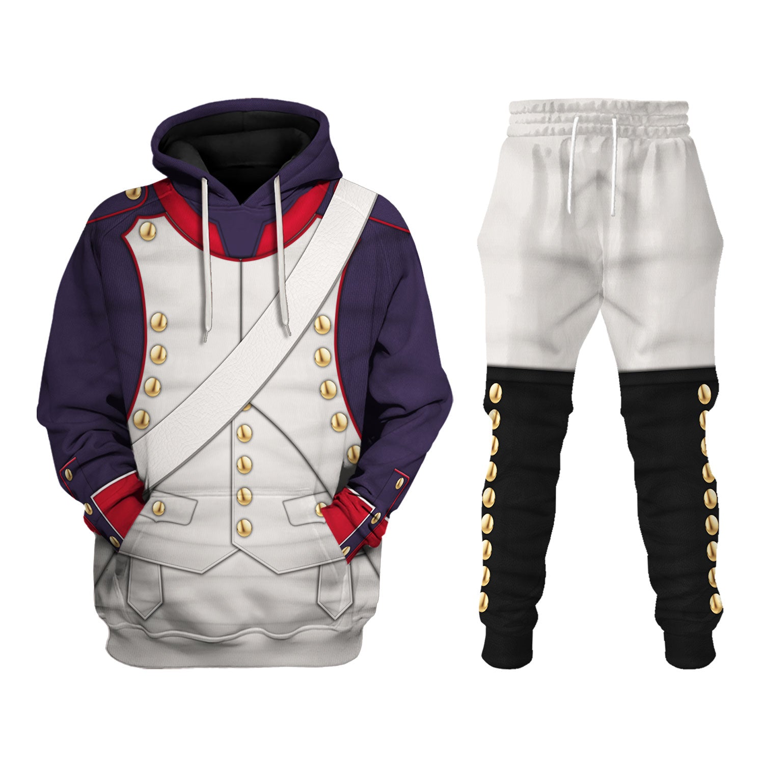 Gearhomie French Line Infantry-Fusalier In Full Dress (1806-1812) Uniform All Over Print track suit 