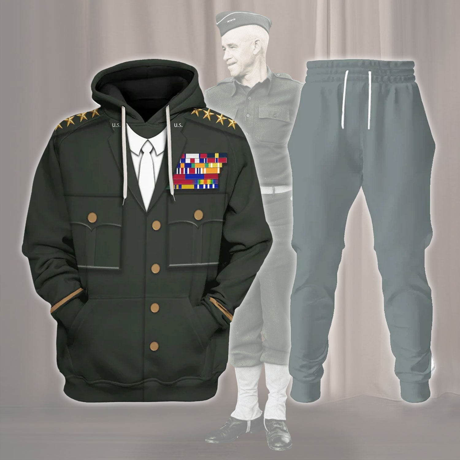 Gearhomie General Omar N. Bradley Costume track suit