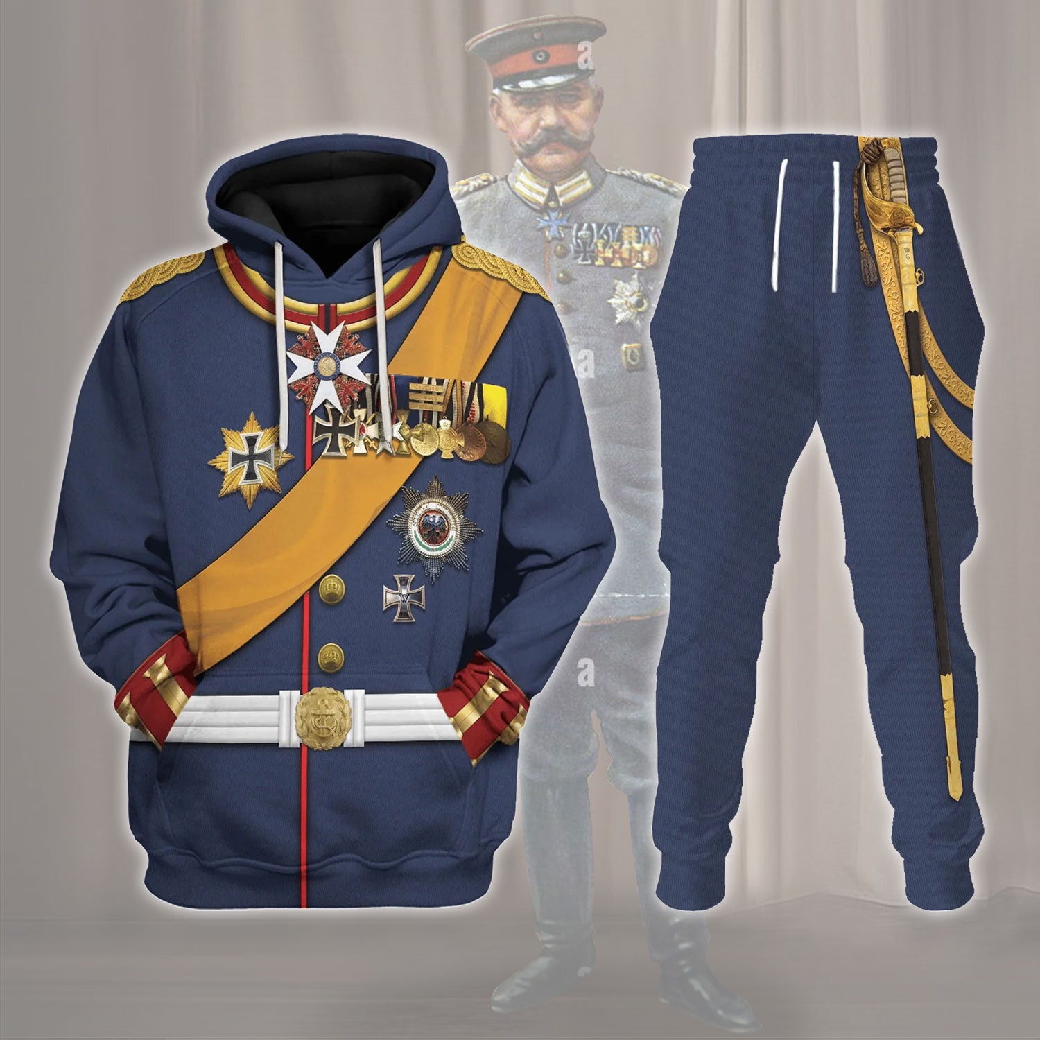 Gearhomie General Paul Von Hindenburg (1847-1934) Costume track suit 