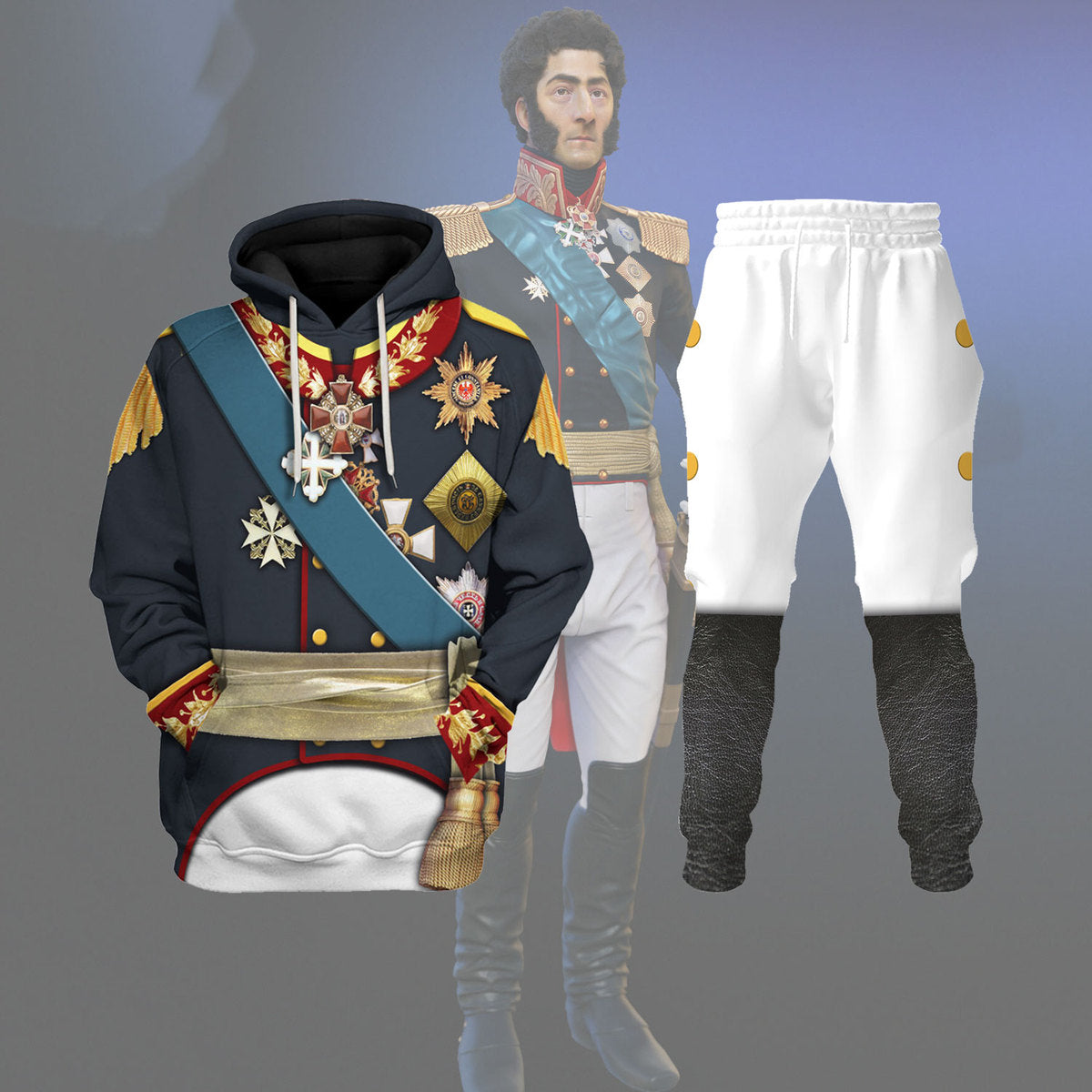 Gearhomie General Prince Pyotr Bagration - Napoleonic War Costume track suit 