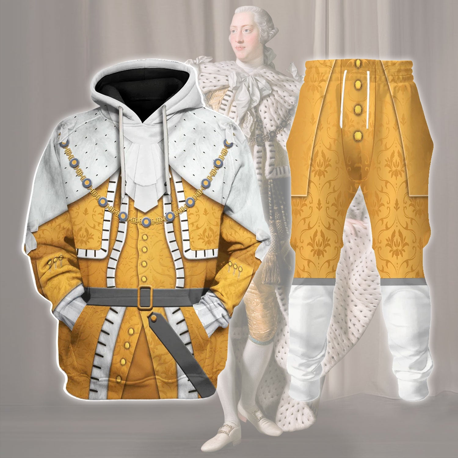 Gearhomie George III Of Great Britain Costume track suit 