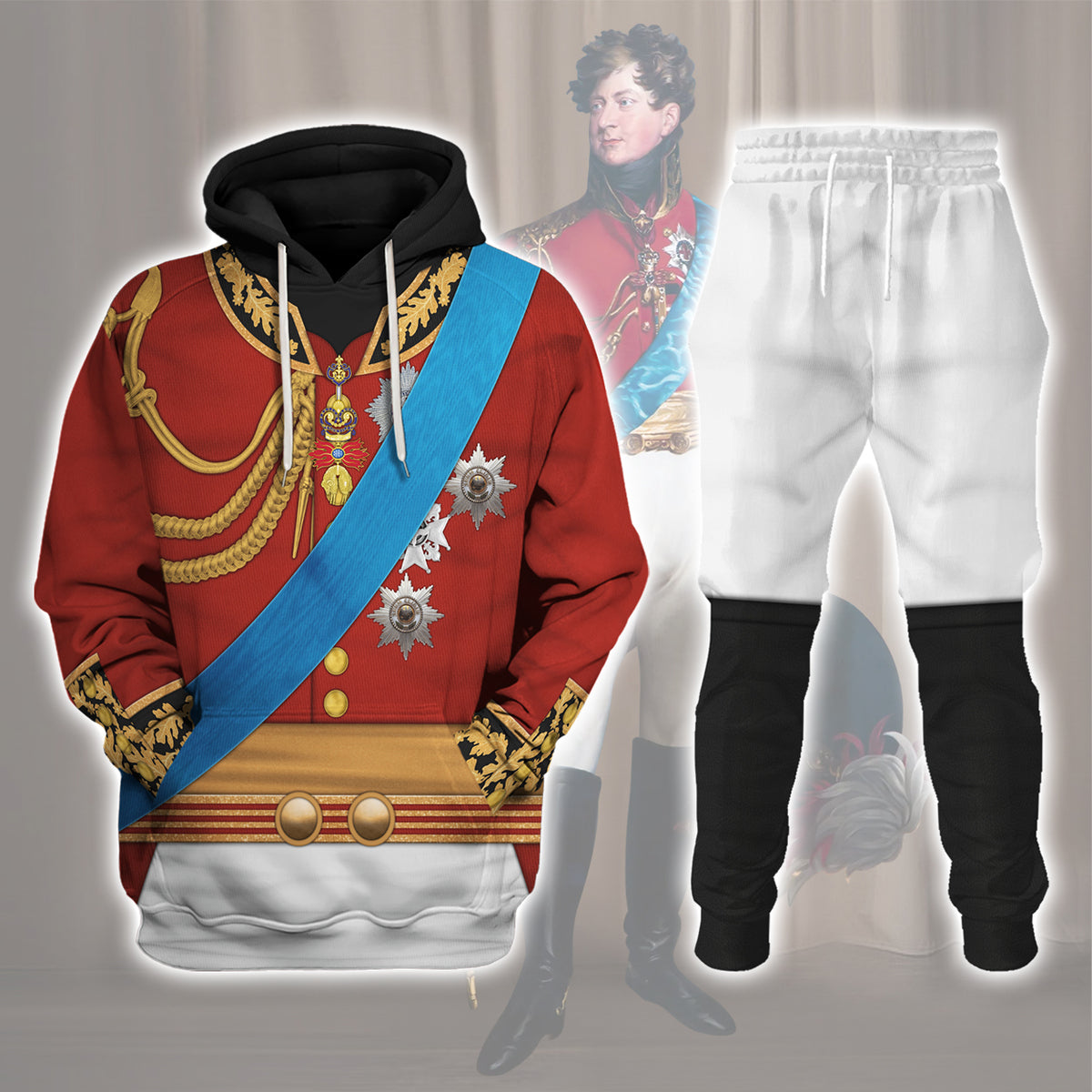 Gearhomie George IV of England Uniform Costume track suit 