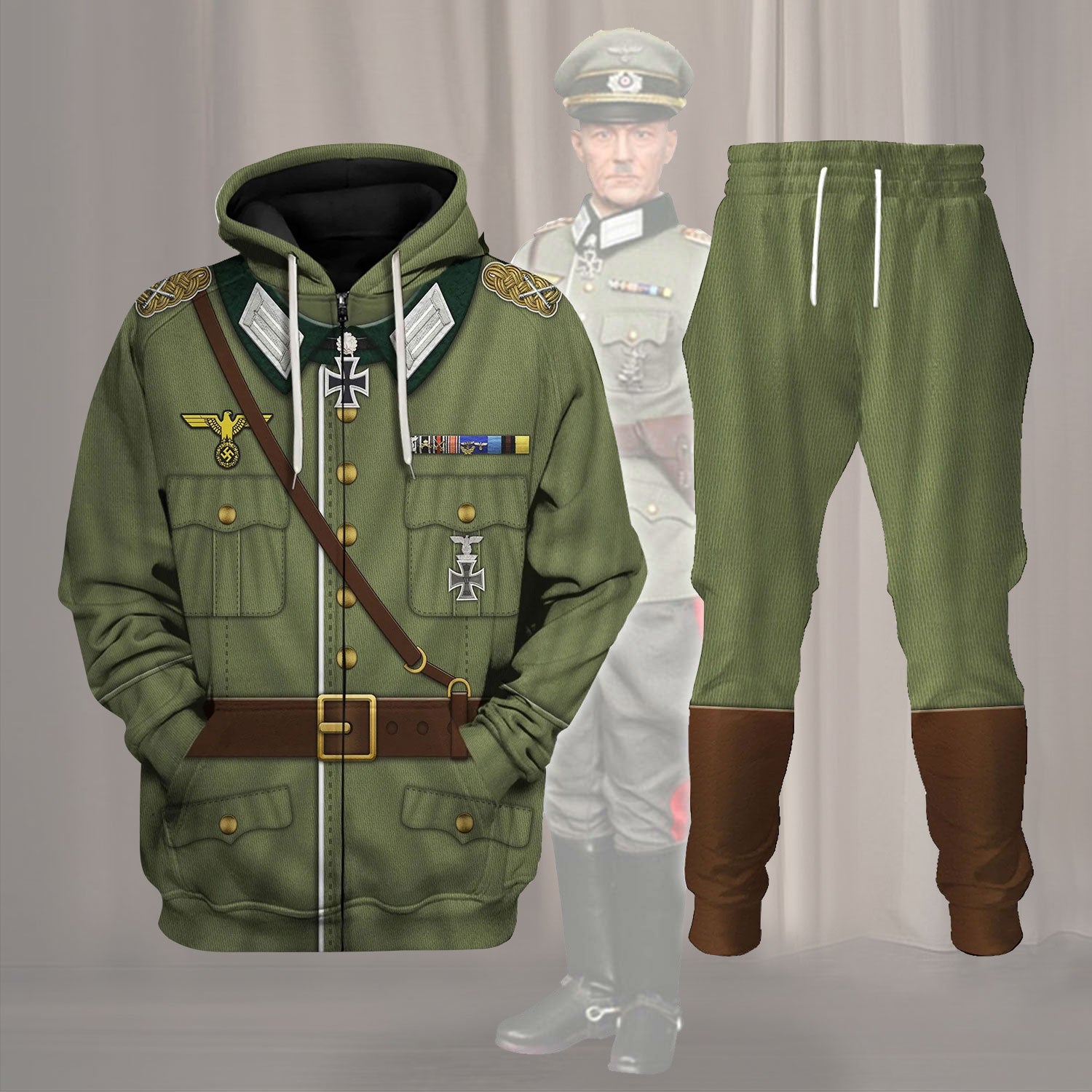 Gearhomie Gerd Von Rundstedt German Military Officer Costume track suit 