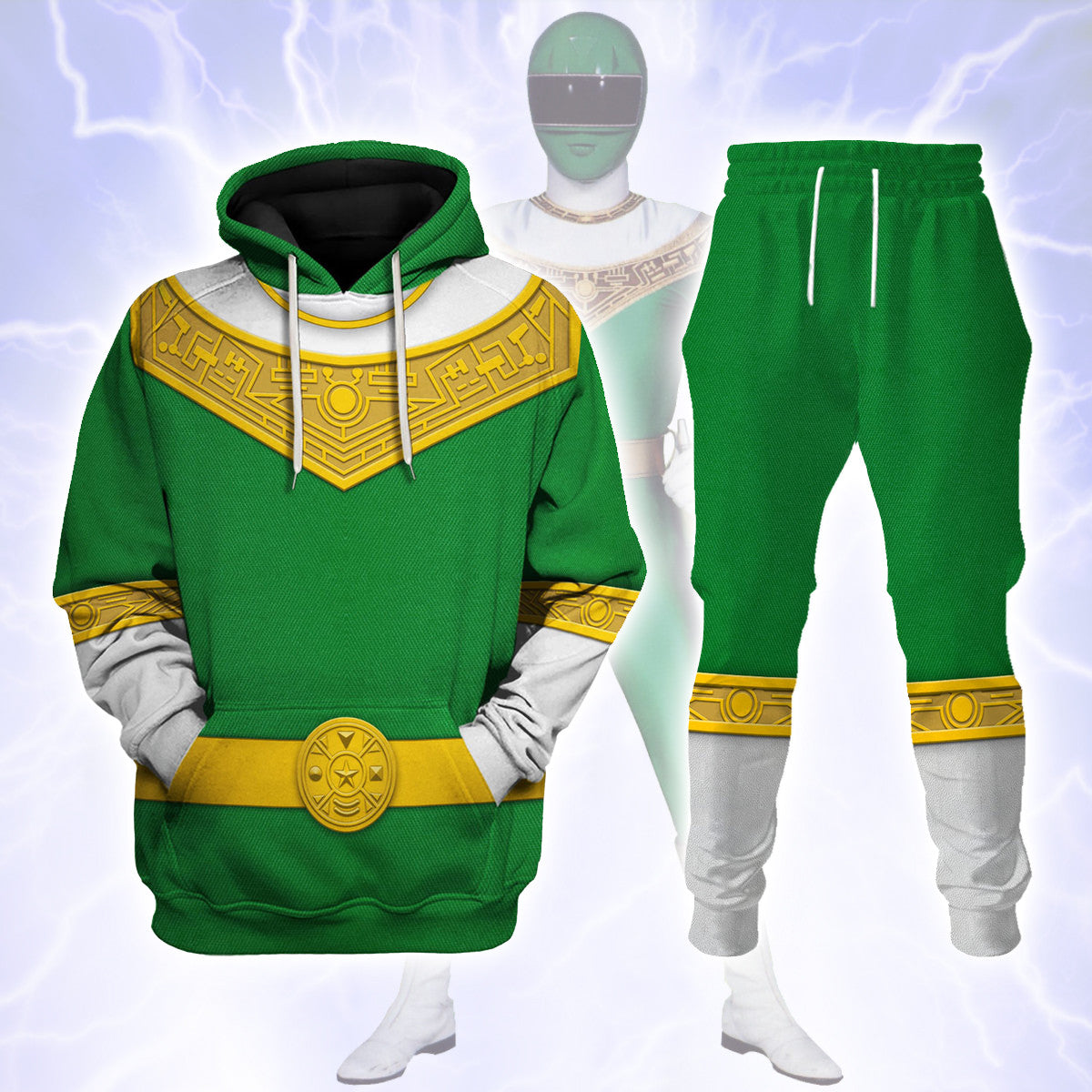 Gearhomie Green Power Rangers Zeo track suit 