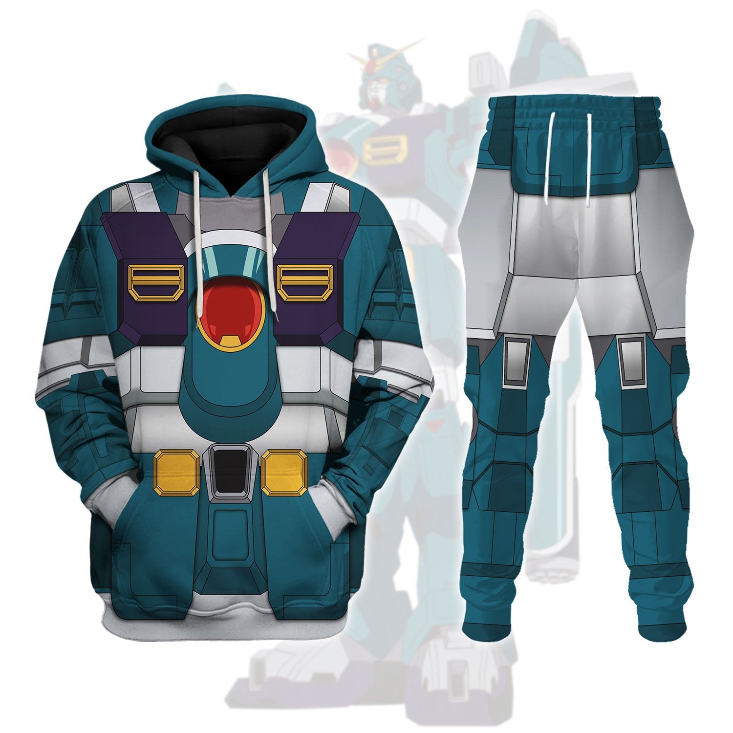 Gearhomie Gundam Leopard After War Gundam X Costume All Over Print track suit 