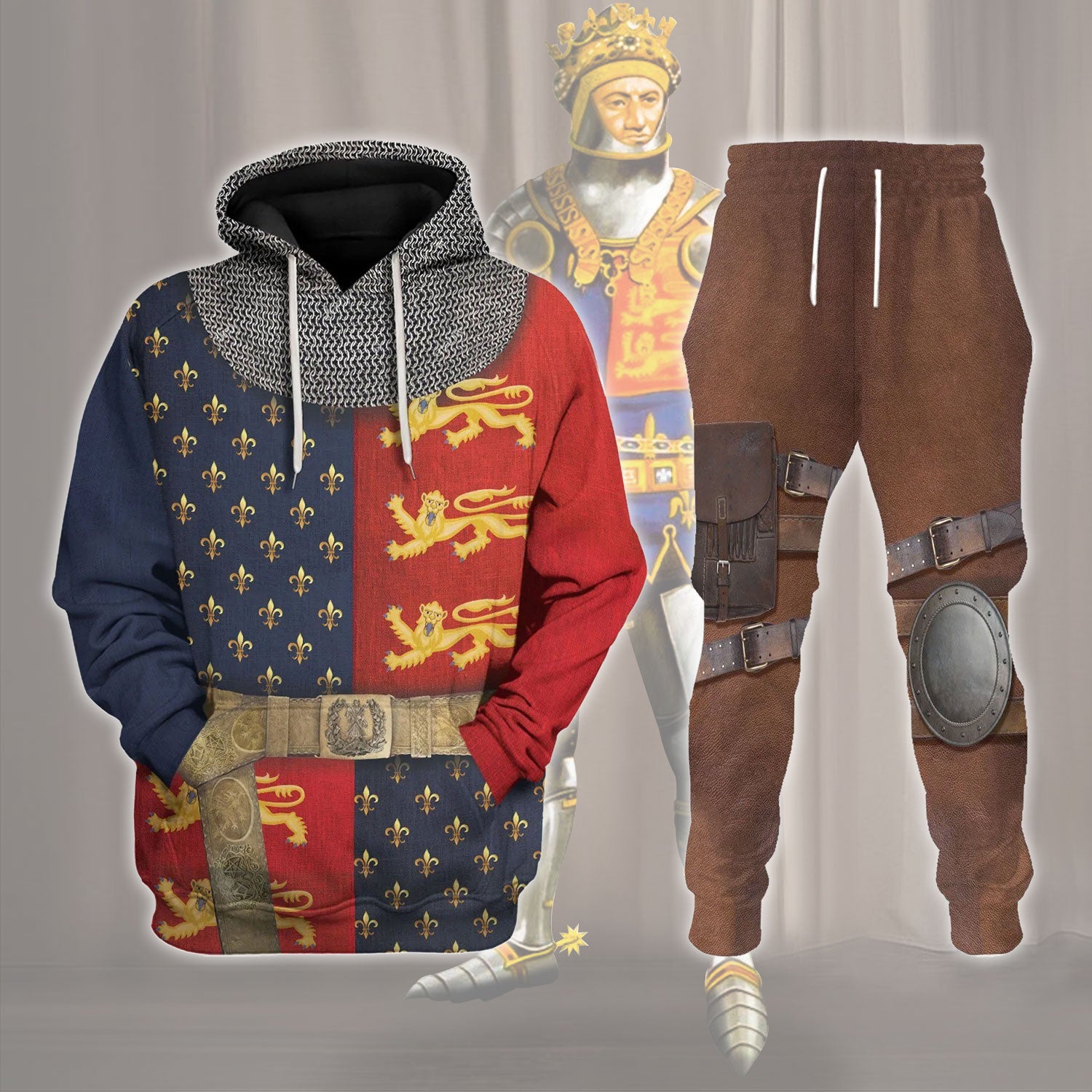 Gearhomie Henry V of England Costume track suit 