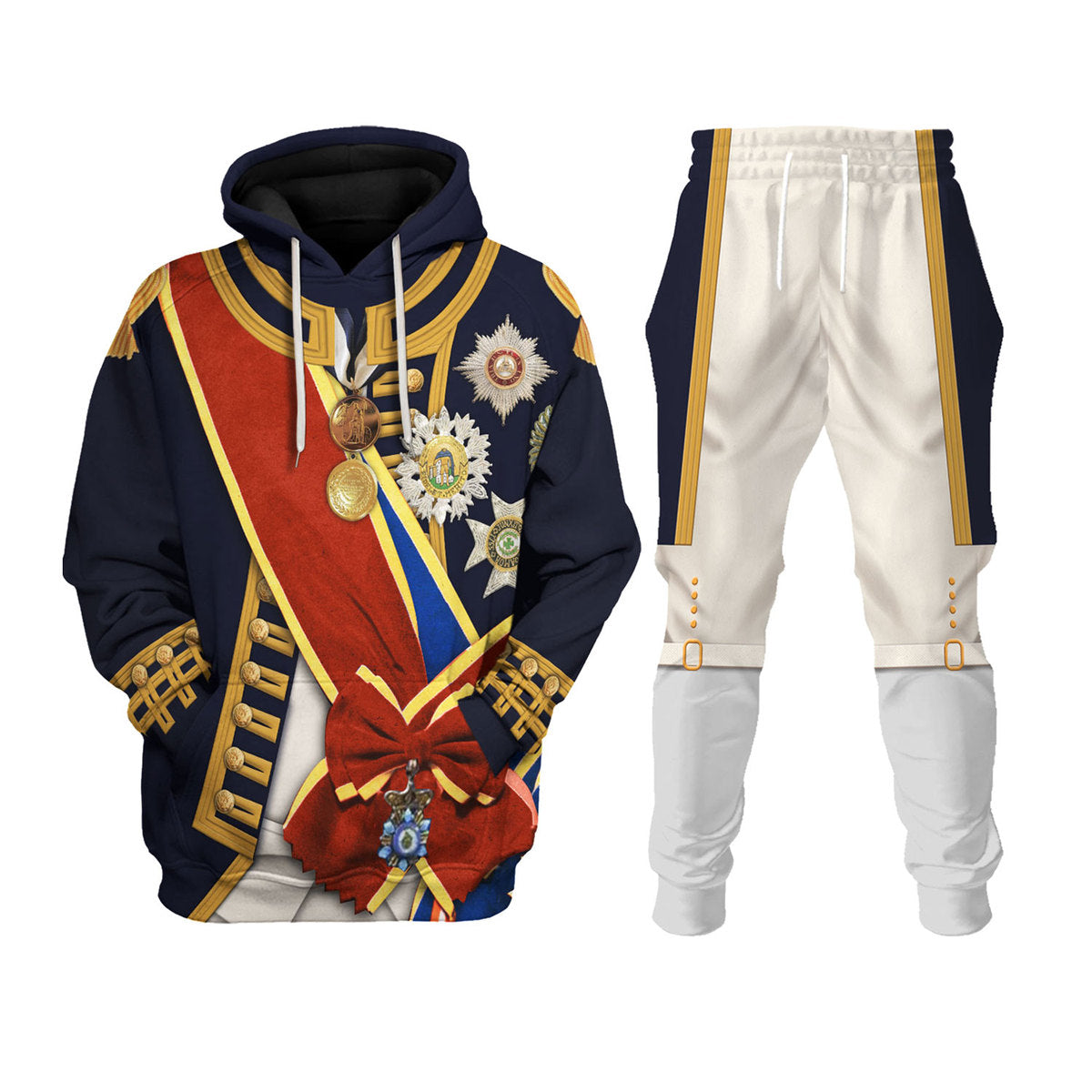 Gearhomie Horatio Nelson 1st Viscount Nelson Navy Sailor Costume track suit 