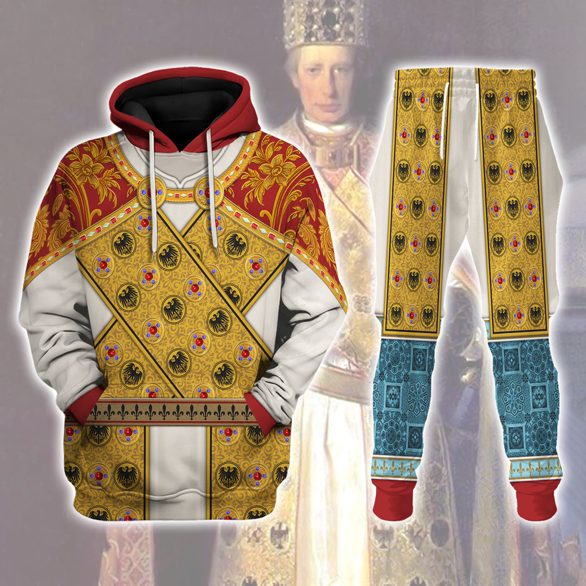 Gearhomie Imperial Dress of Holy Roman Emperor Costume  track suit 