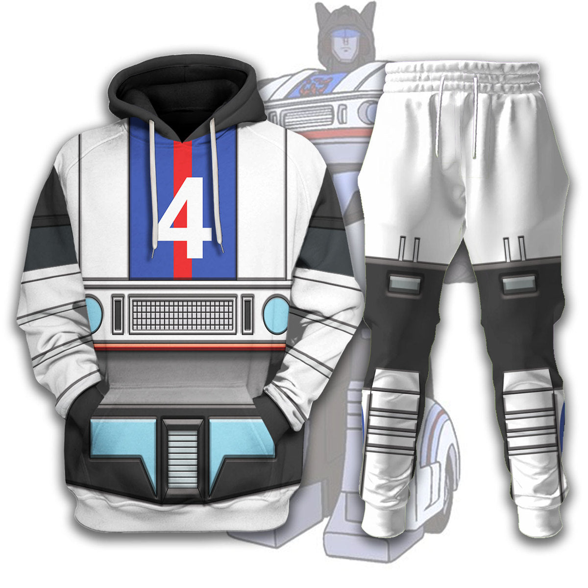 Gearhomie Jazz G1 Costume Cosplay track suit 