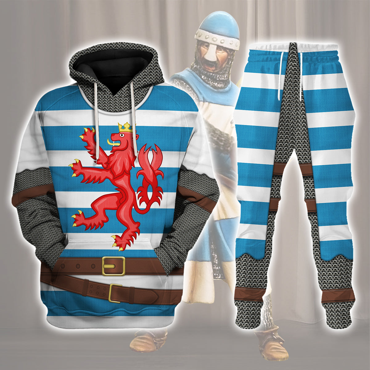 Gearhomie John of Bohemia Knight Costume track suit 