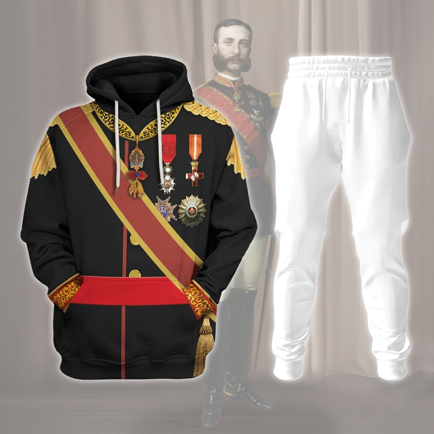 Gearhomie King Alfonso XII Of Spain Costume track suit 