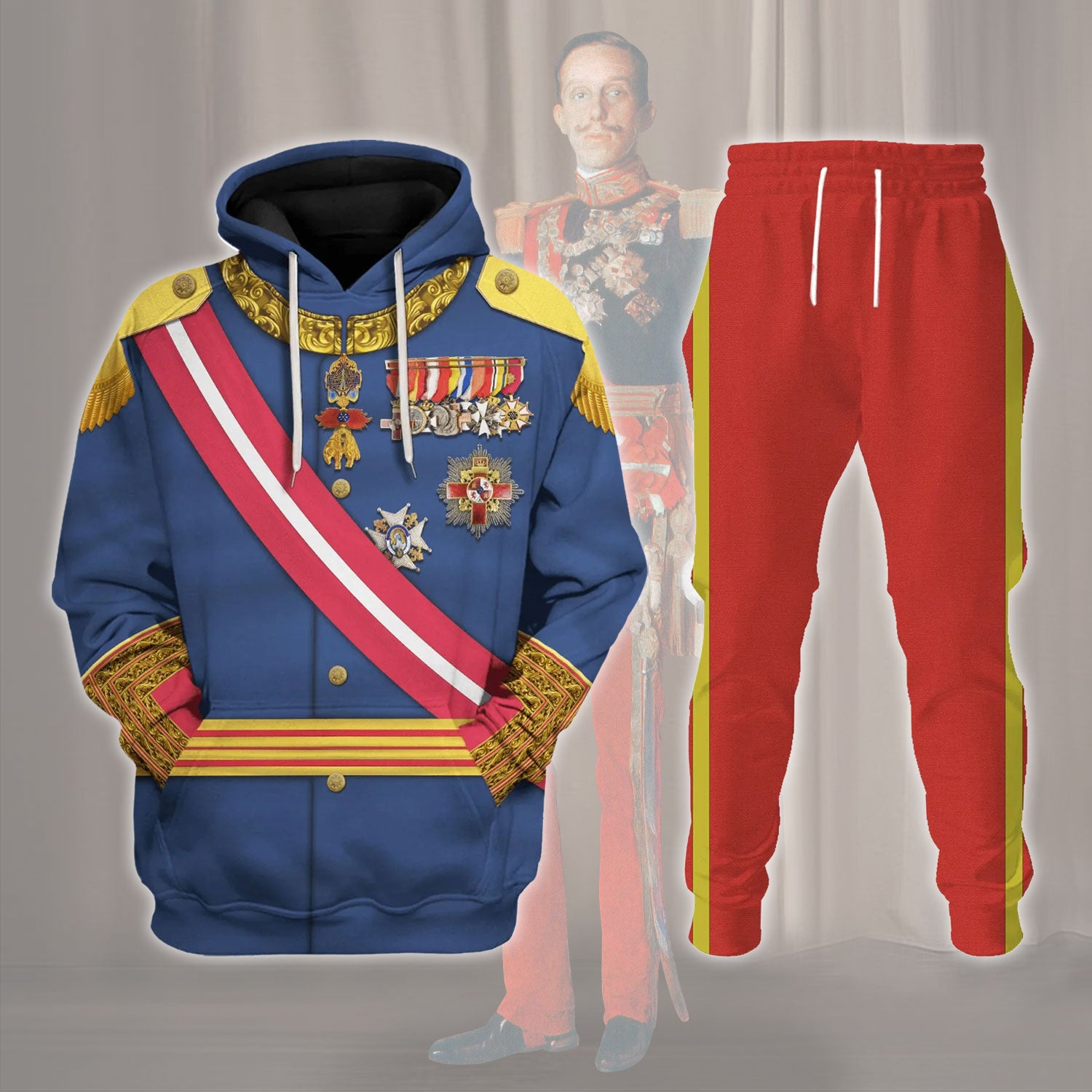 Gearhomie King Alfonso XIII King Of Spain Costume track suit 