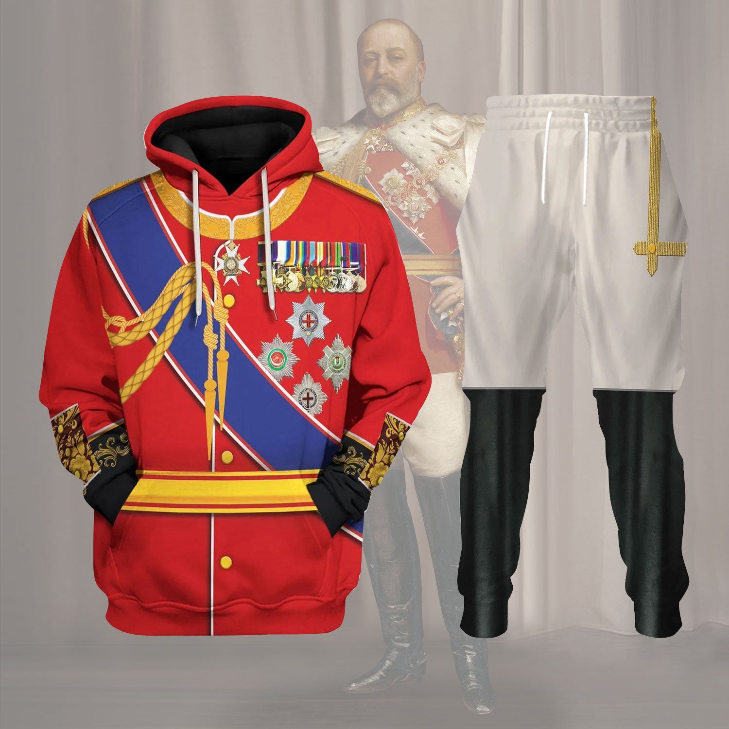 Gearhomie King Edward VII of the United Kingdom Costume track suit 