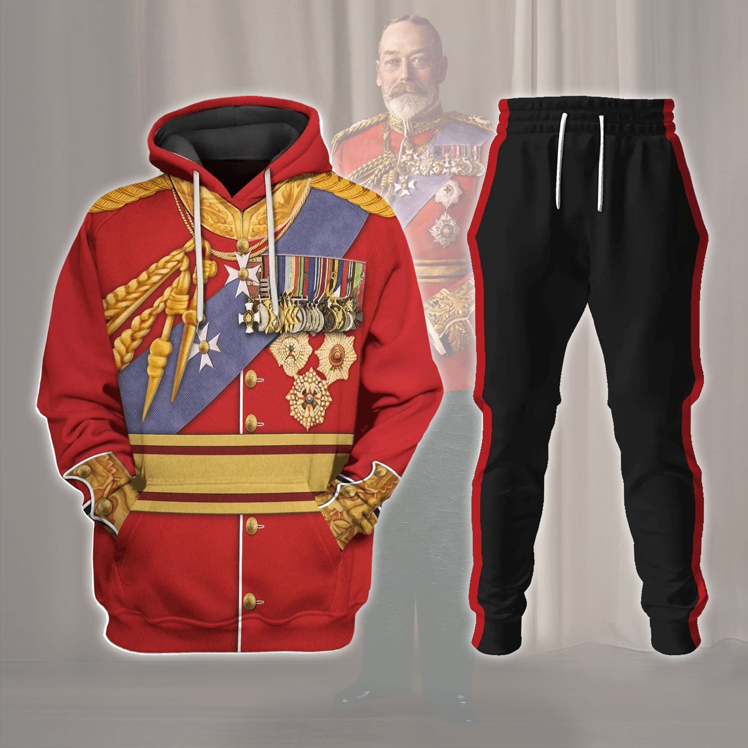 Gearhomie King George V King of the United Kingdom Costume track suit