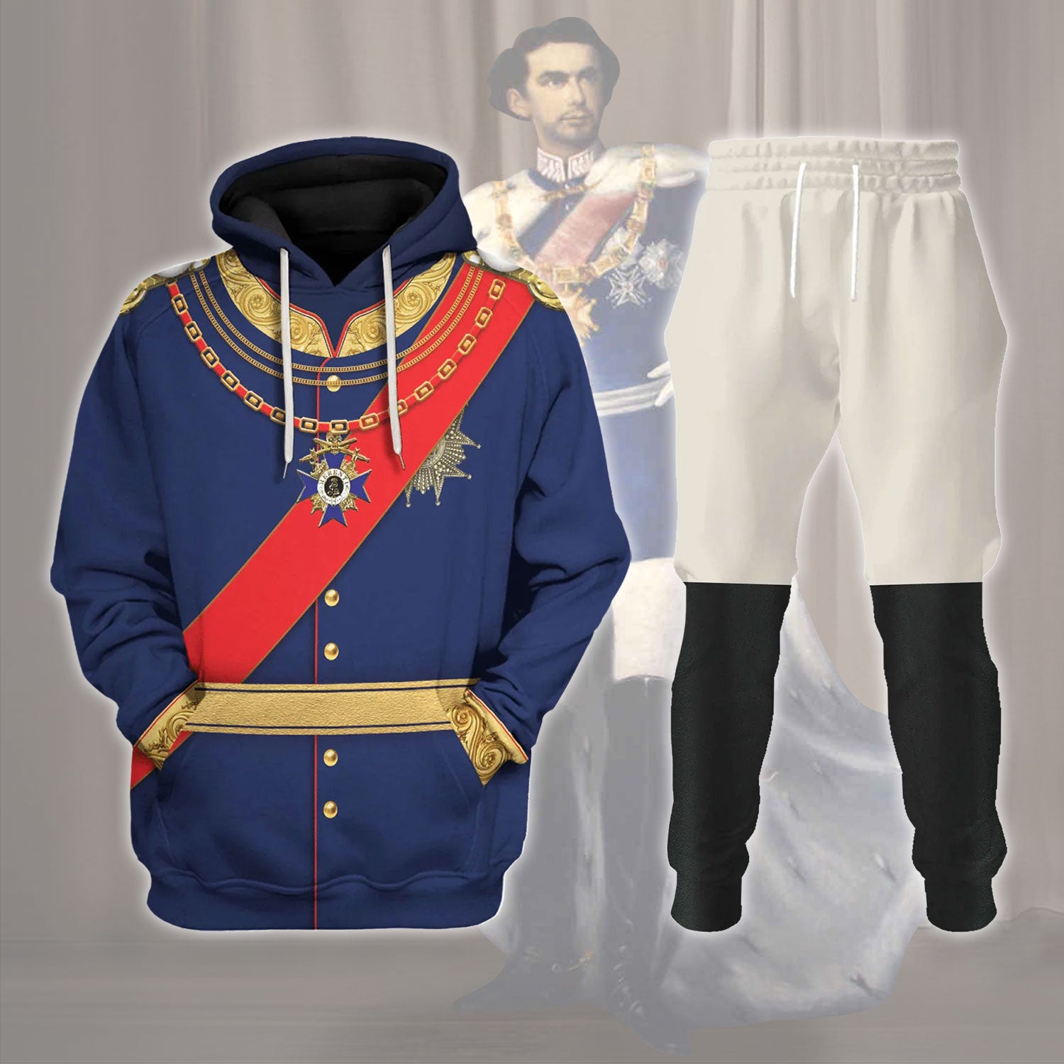 Gearhomie King Ludwig II of Bayern Ludwig II of Bavaria Costume track suit 