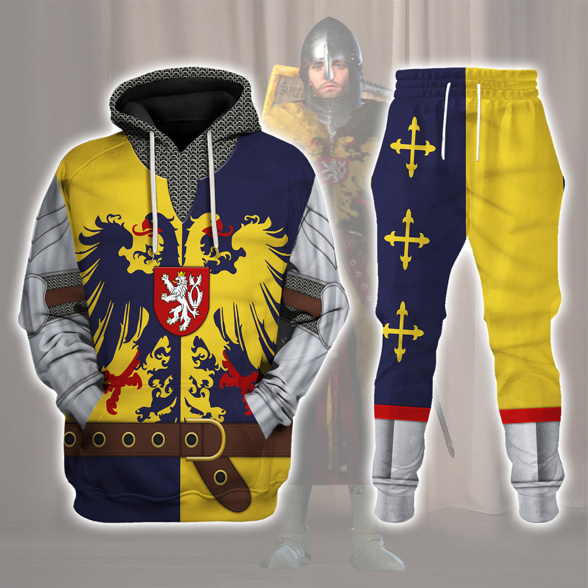 Gearhomie Knight of the Holy Roman Empire Costume track suit 