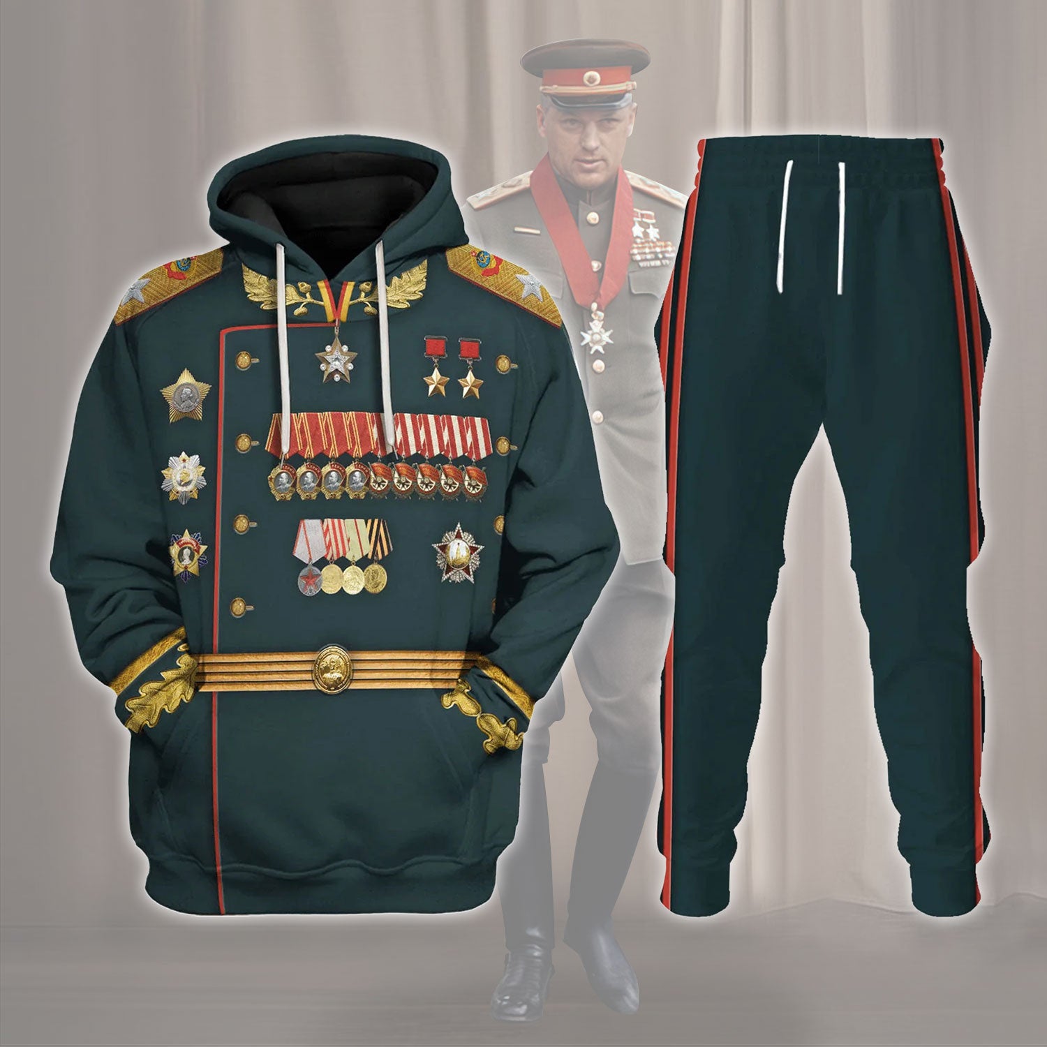 Gearhomie Konstantin Rokossovsky Red Army Commanders Costume track suit 