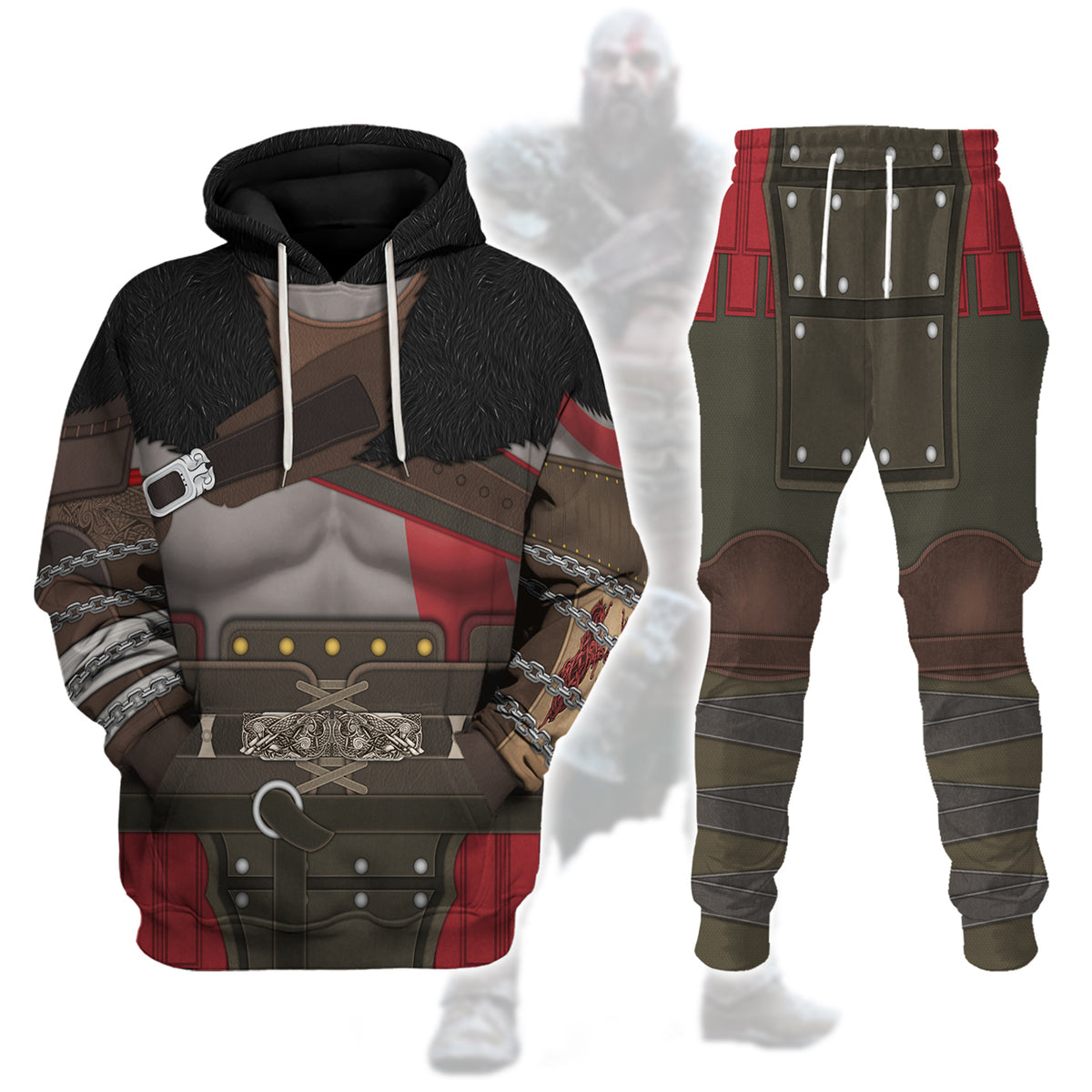 Gearhomie Kratos Costume track suit 