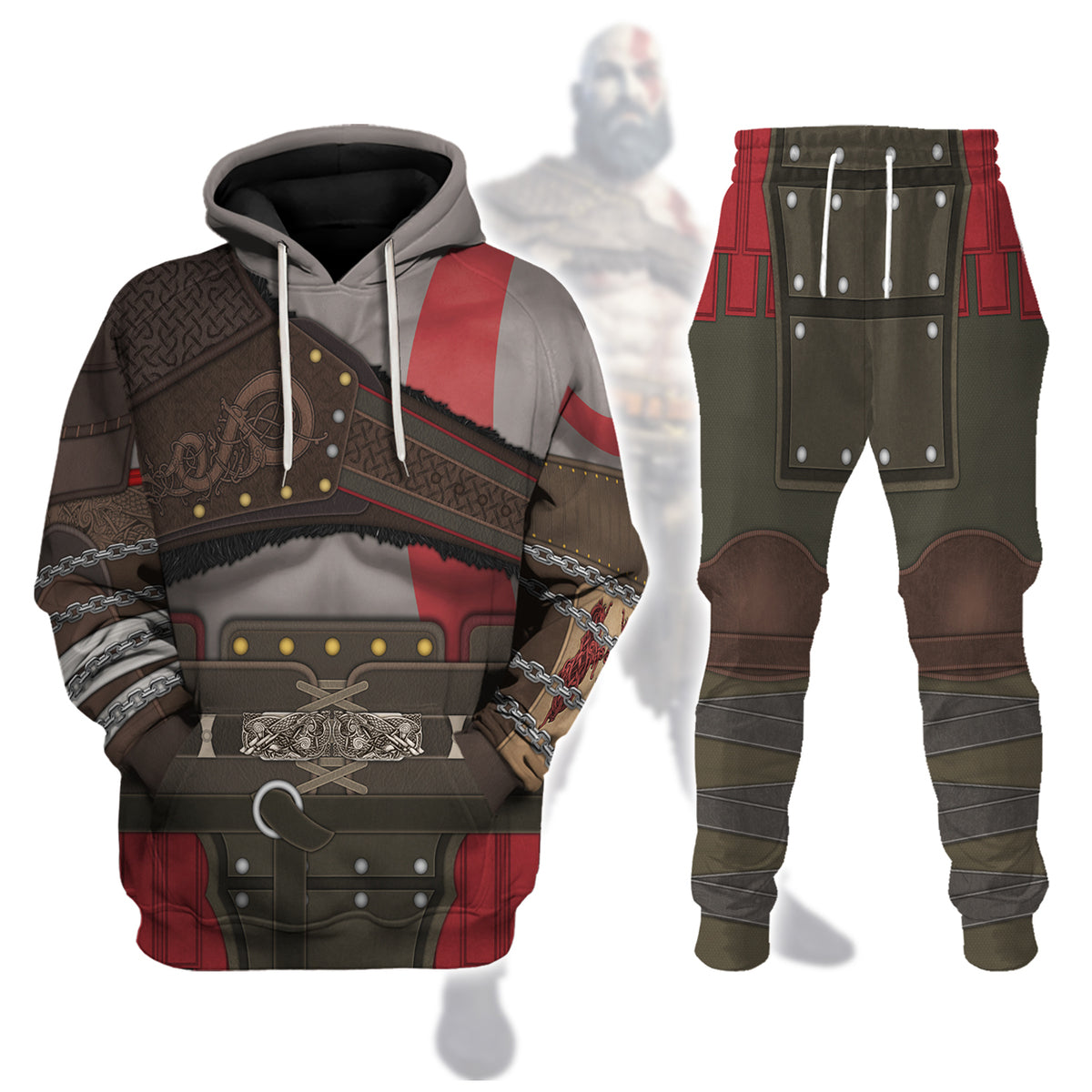 Gearhomie Kratos GOW Costume track suit 