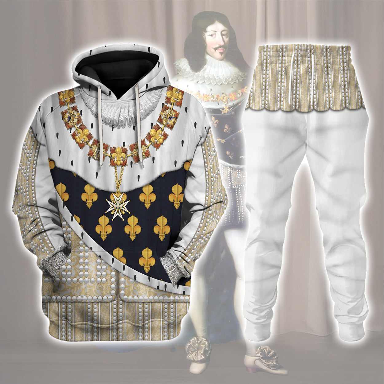 Gearhomie Louis XIII roi de France Costume All Over Print track suit 