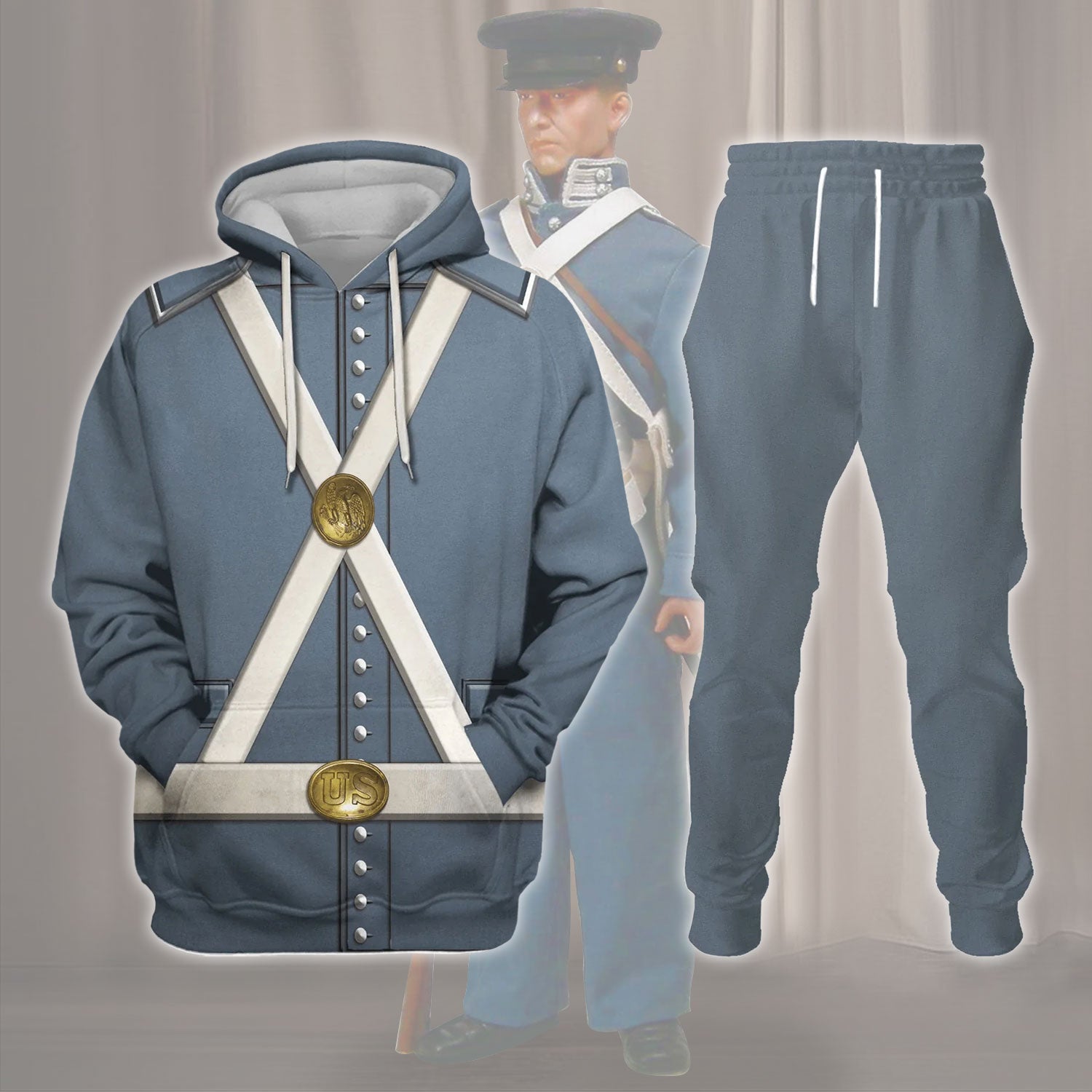 Gearhomie Mexican War US Army Costume track suit 