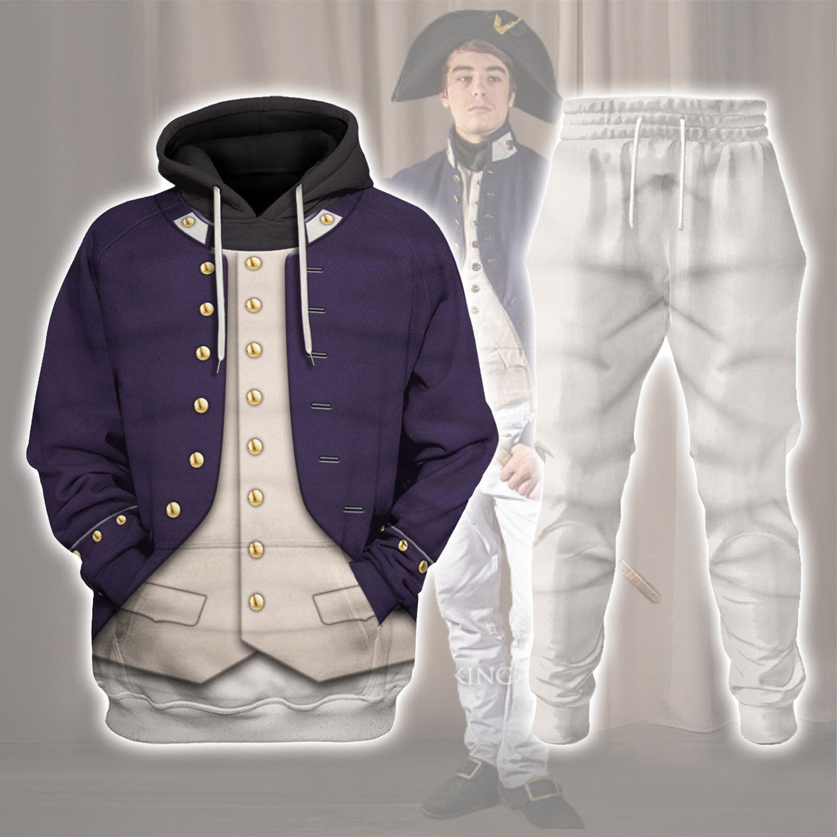 Gearhomie Midshipman-1806 Uniform All Over Print track suit 