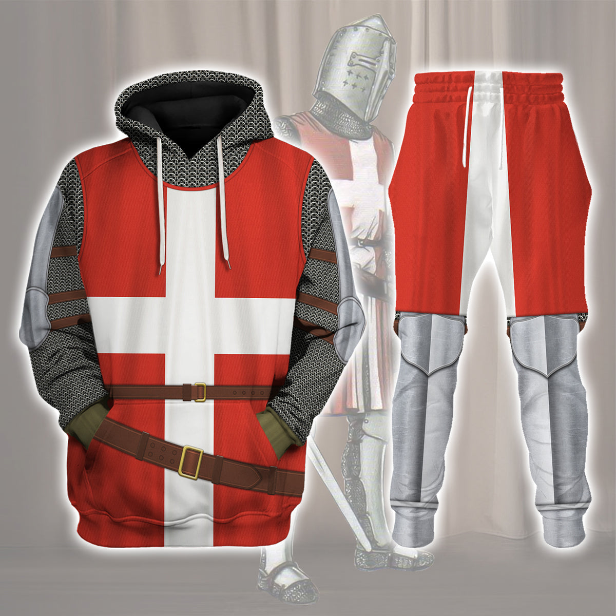 Gearhomie Military Orders Holy Roman Empire Knight Costume track suit 