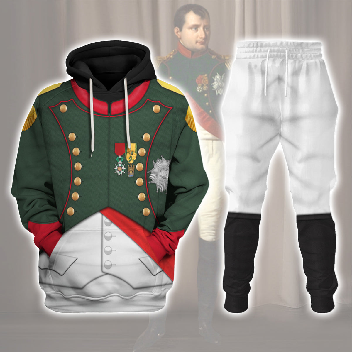 Gearhomie Napoleon I In His Chasseur Uniform All Over Print track suit 