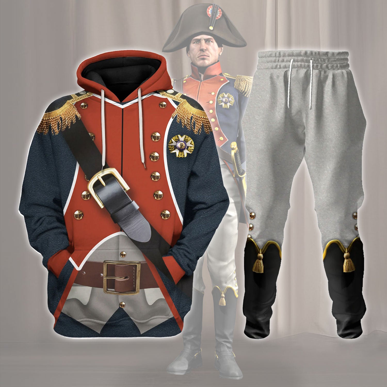 Gearhomie Napoleon Infantryman Costume track suit