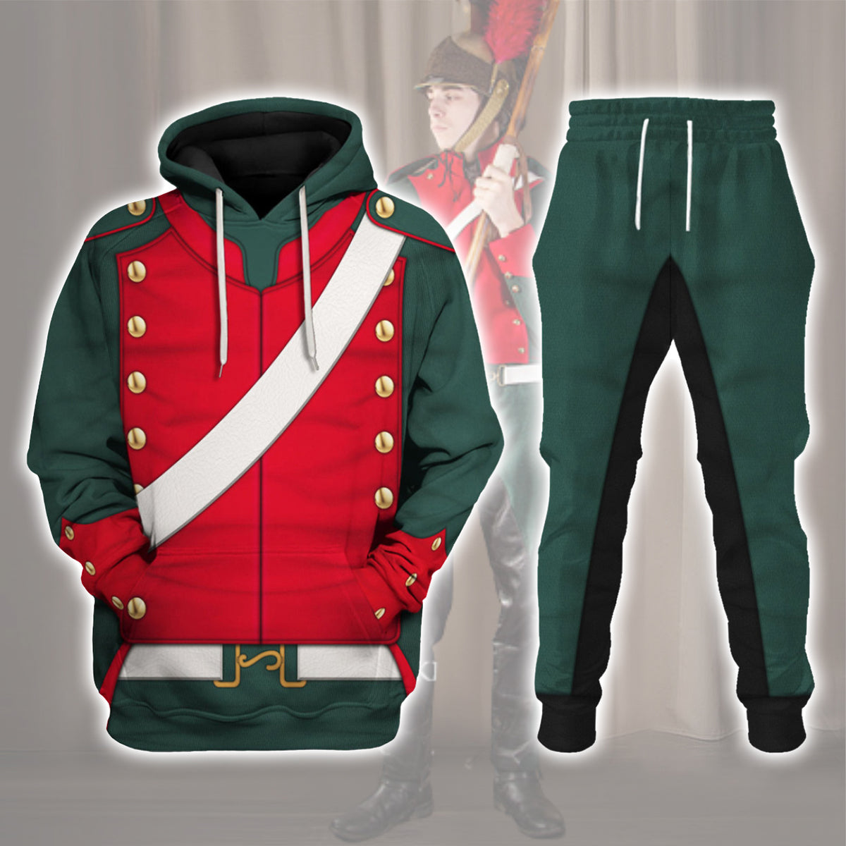 Gearhomie Napoleonic French Light Cavalry-Lancer (1812-1815) Uniform All Over Print track suit 