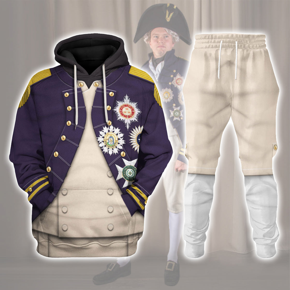 Gearhomie Nelson Uniform As Worn At Trafalgar All Over Print track suit