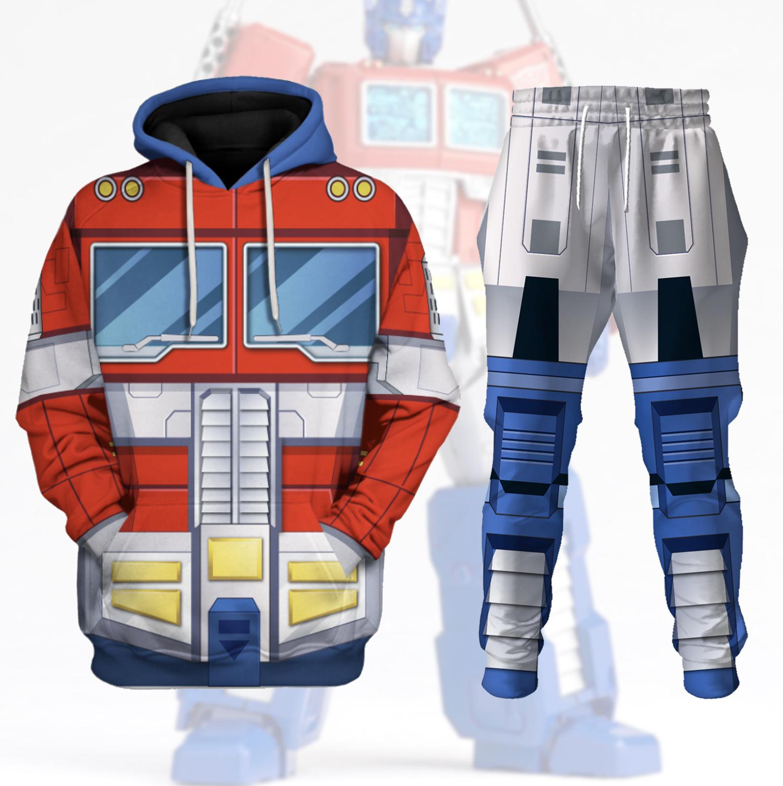 Gearhomie Op timus Prime Costume Cosplay track suit 