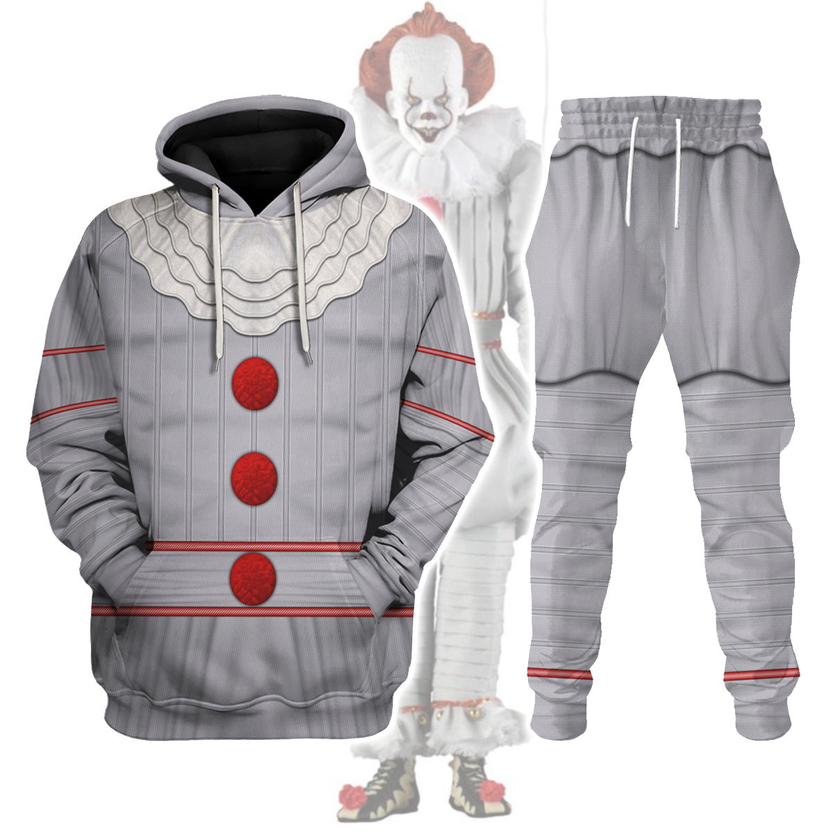 Gearhomie Pennywise Costume track suit 