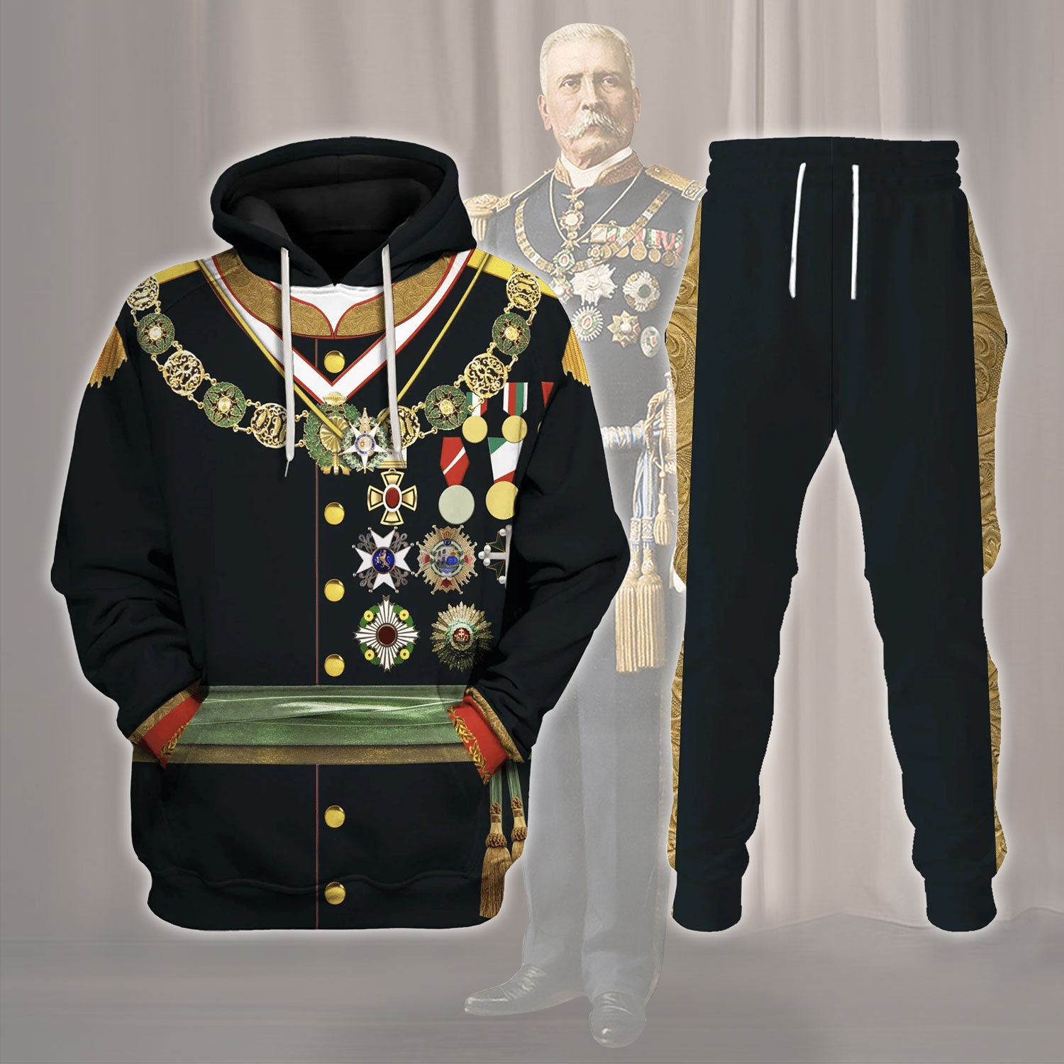 Gearhomie Porfirio Diaz President of Mexico Costume track suit 