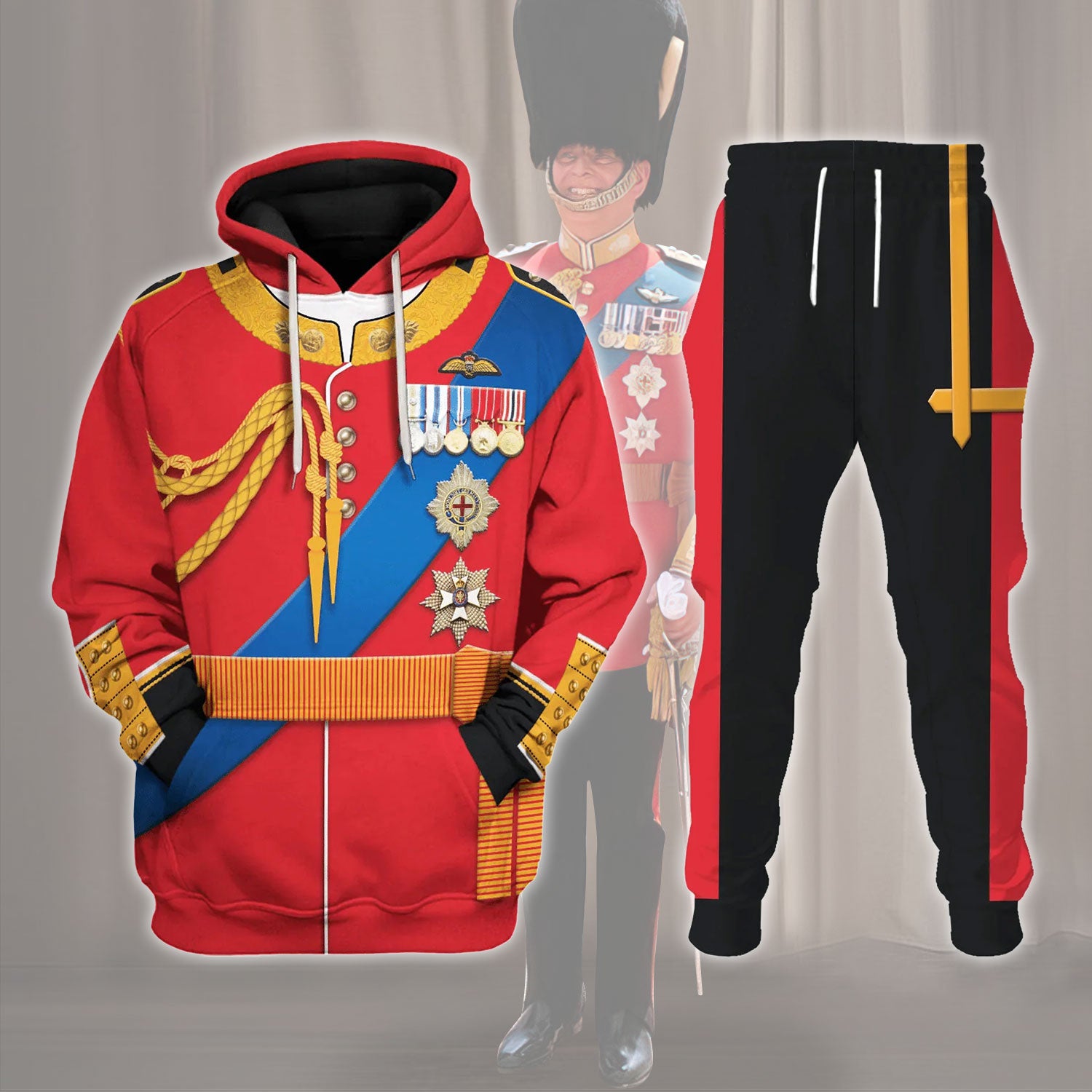 Gearhomie Prince Andrew Costume track suit 