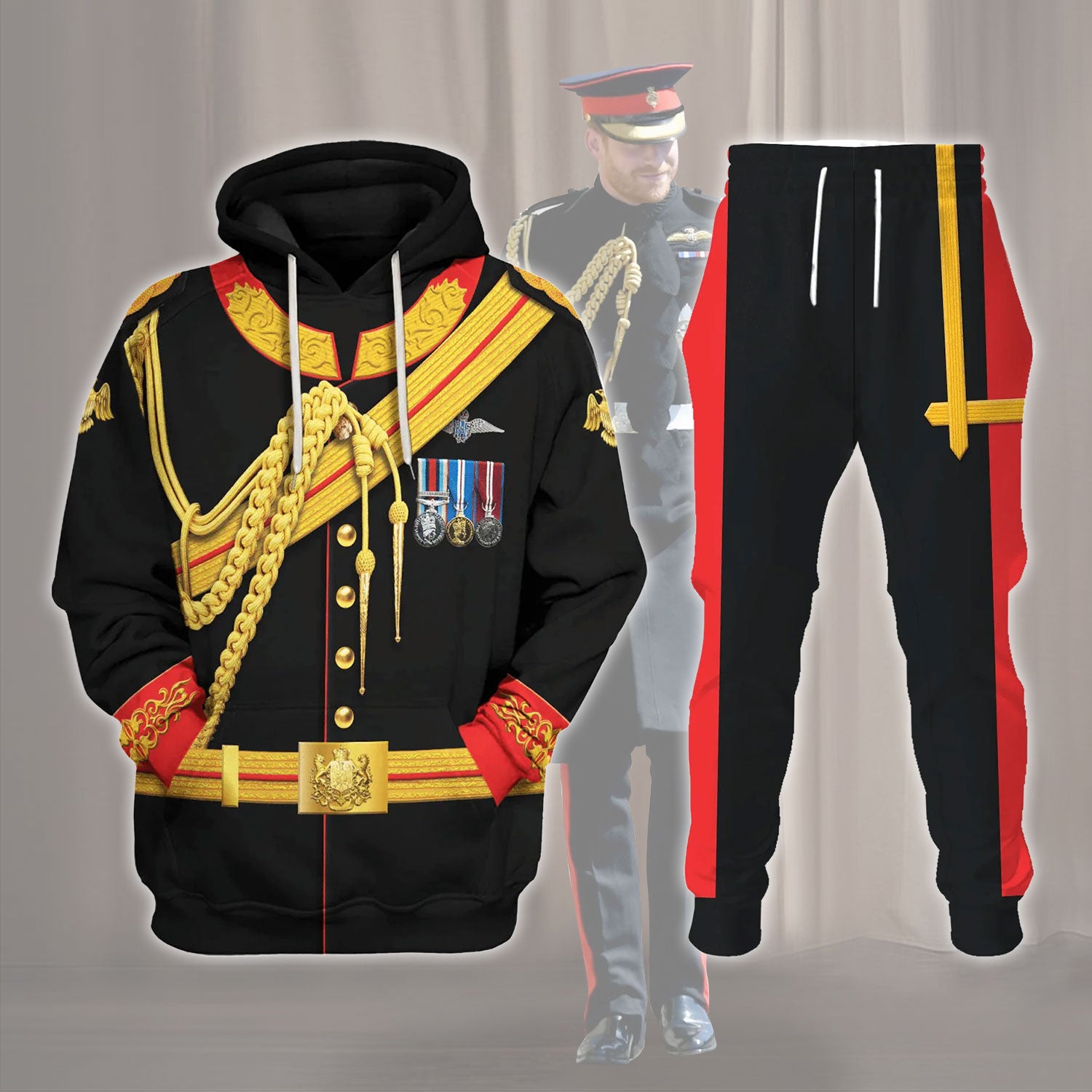 Gearhomie Prince Harry, Duke of Sussex Costume track suit