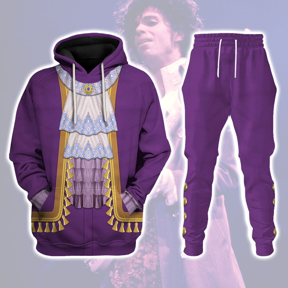 Gearhomie Prince Outfit Pan-cakes All-Over Print Unisex Pullover track suit 