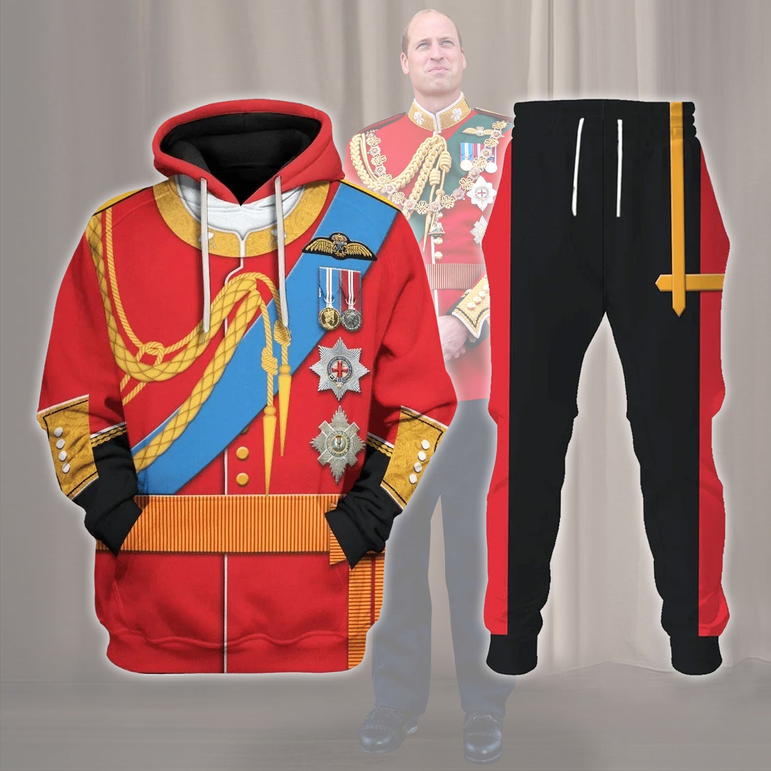 Gearhomie Prince William, Duke of Cambridge Costume track suit 