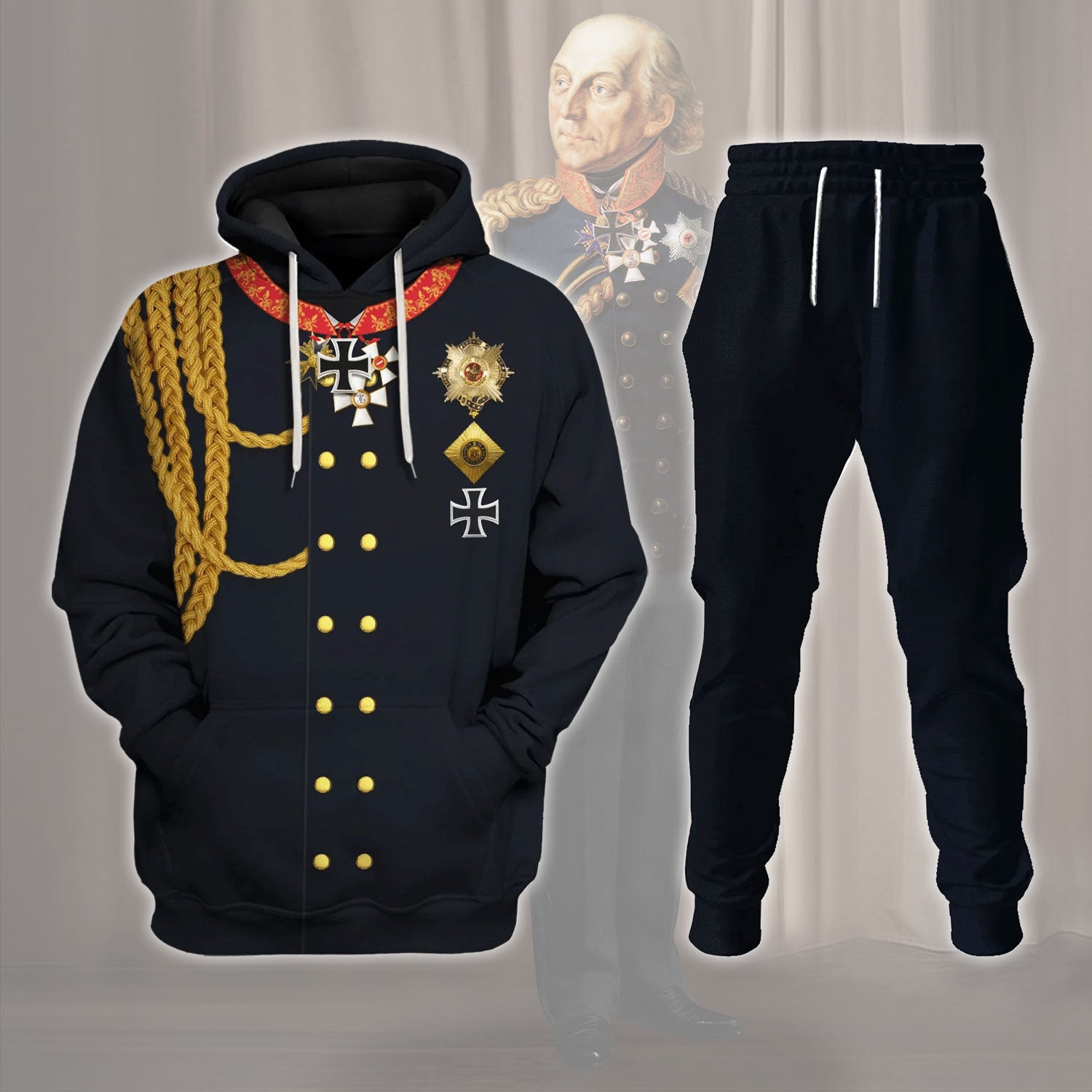 Gearhomie Prussian General Ludwig Yorck Von Wartenburg Costume track suit 