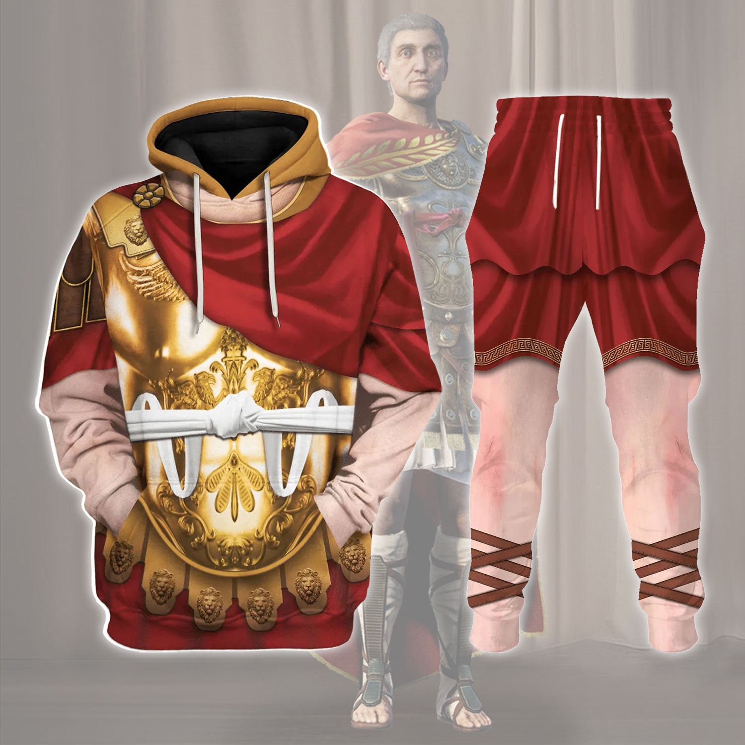 Gearhomie Roman Emperor Caesar Augustus Costume track suit