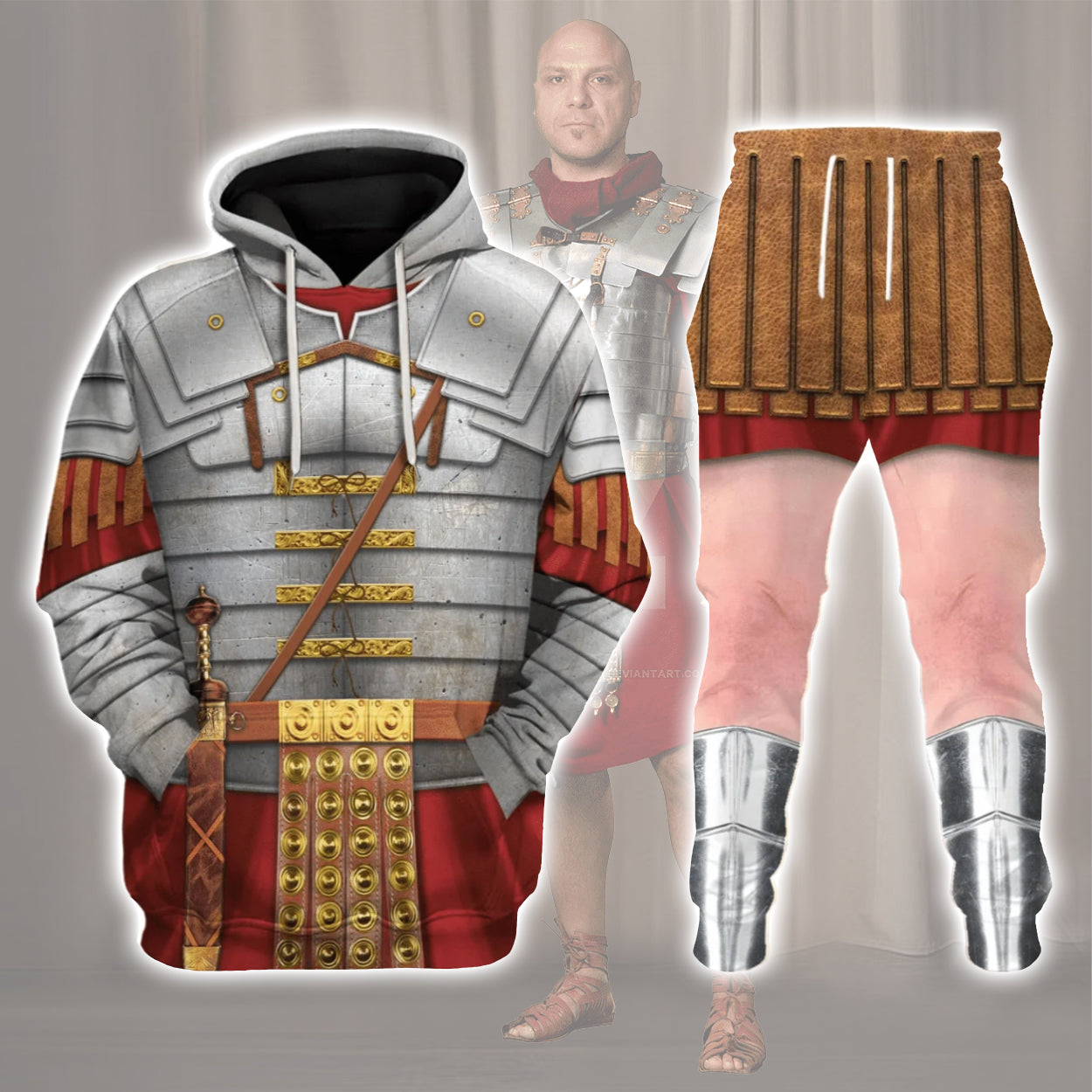 Gearhomie Roman Empire Soldier Costume track suit