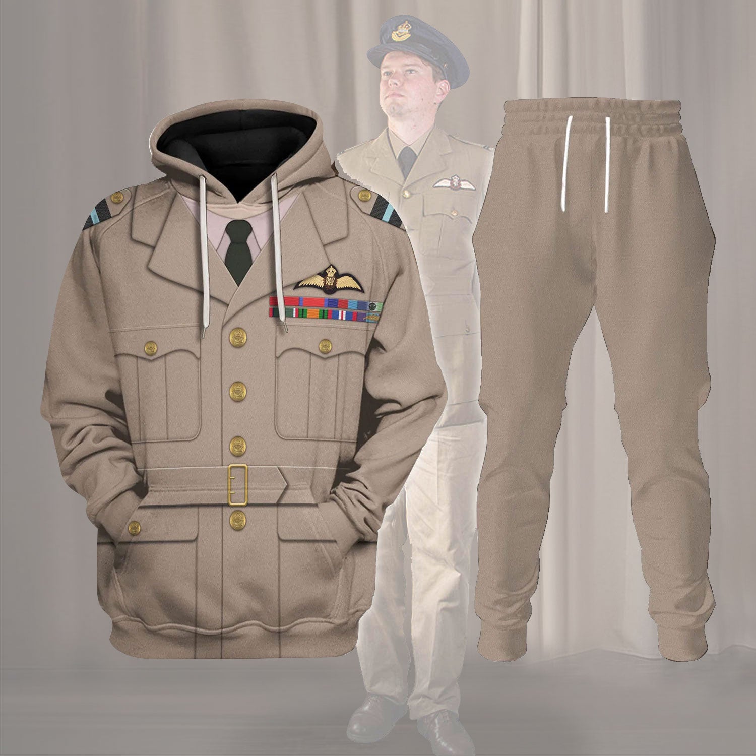 Gearhomie Royal Air Force Tropical Full Dress WW2 Costume track suit 