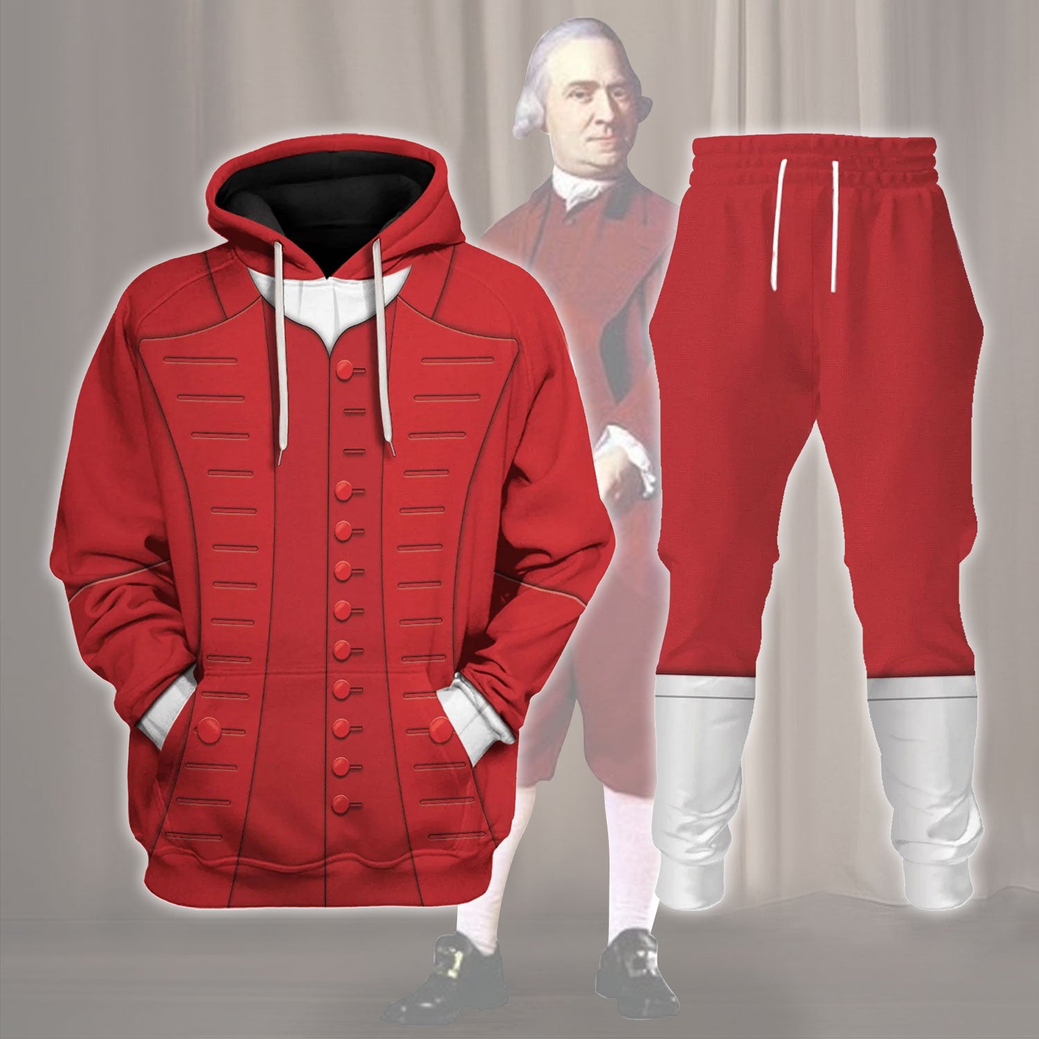 Gearhomie Samuel Adams Founding Father of the United States Costume track suit 